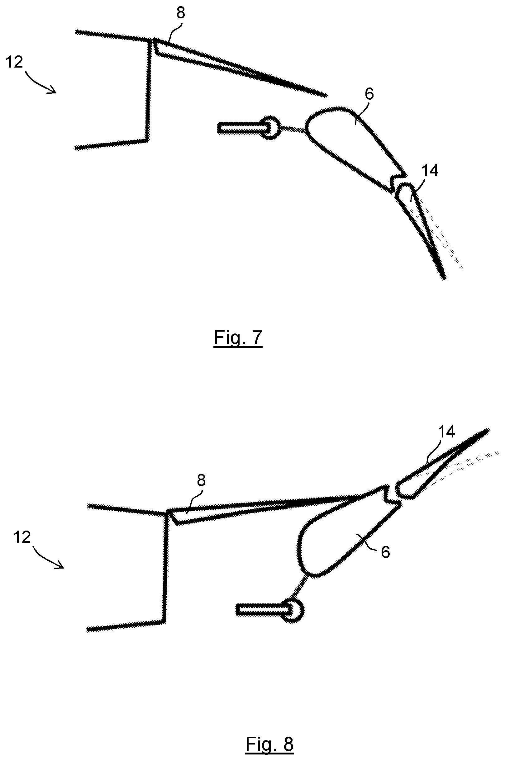 Patent US12377959 Figure 4 – Aircraft wing trailing edge device
