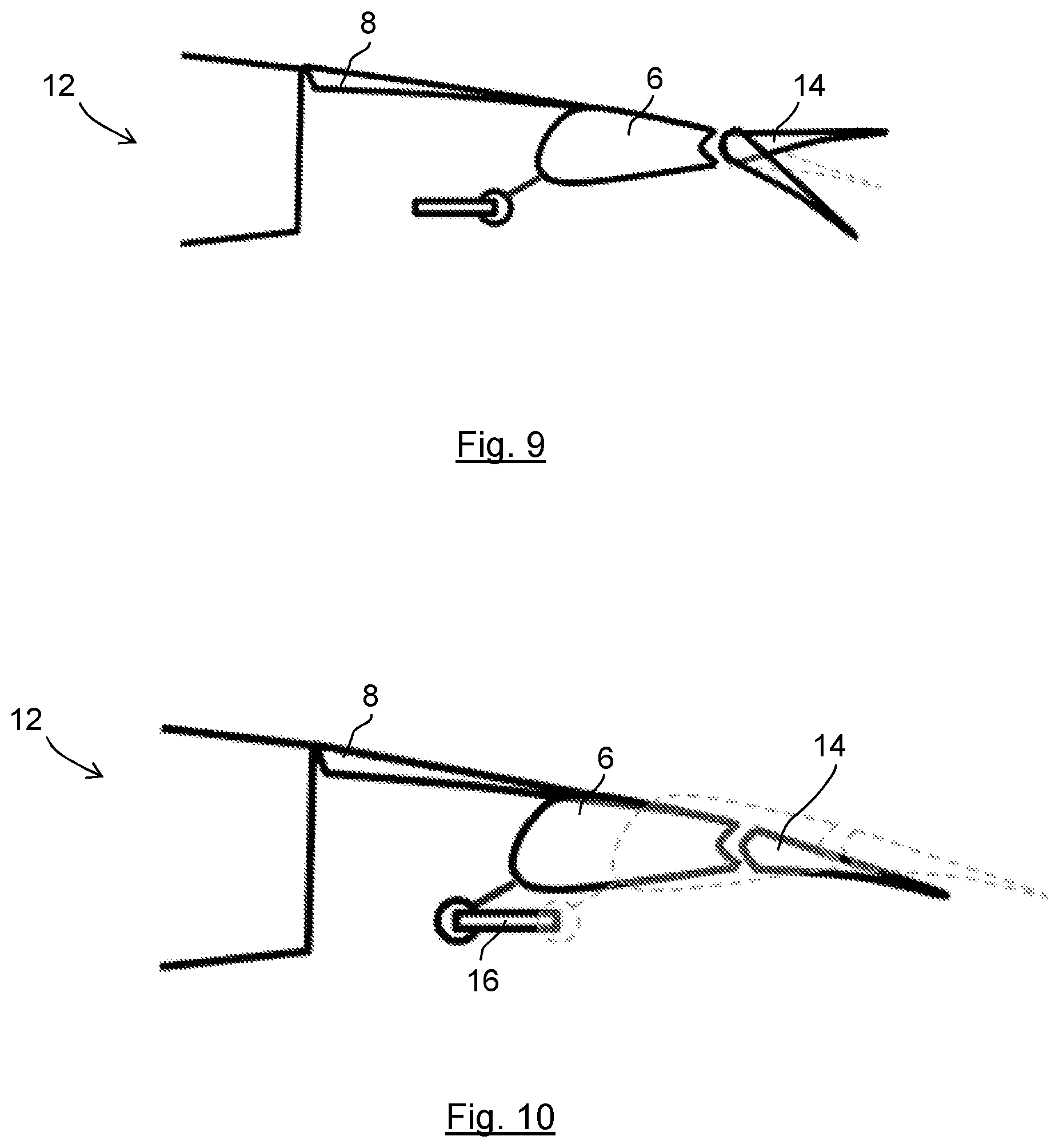 Patent US12377959 Figure 5 – Aircraft wing trailing edge device