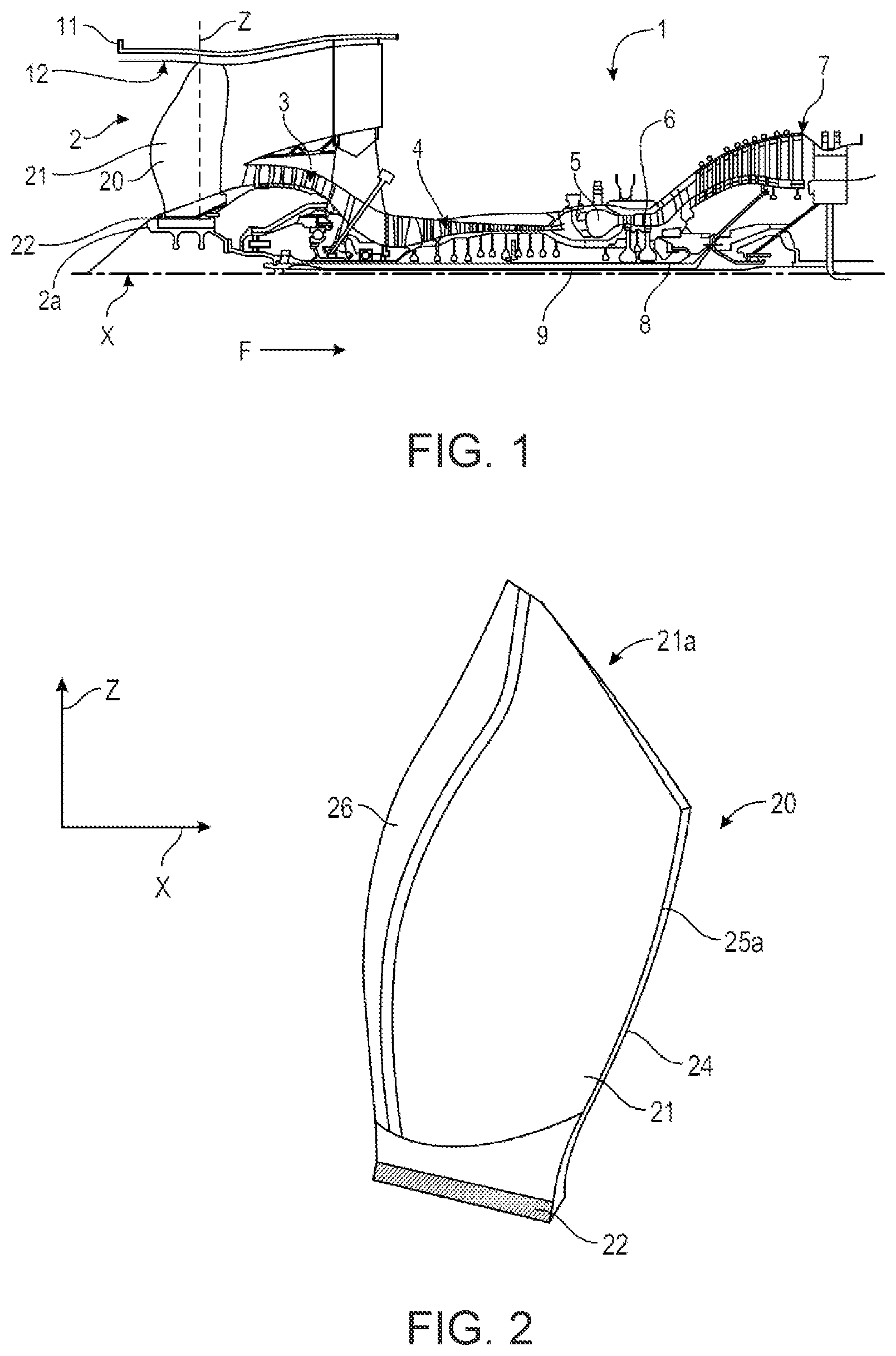 Patent US12377962 Figure 1 – Method for correcting the radial moment weight of a vane for an aircraft turbine engine