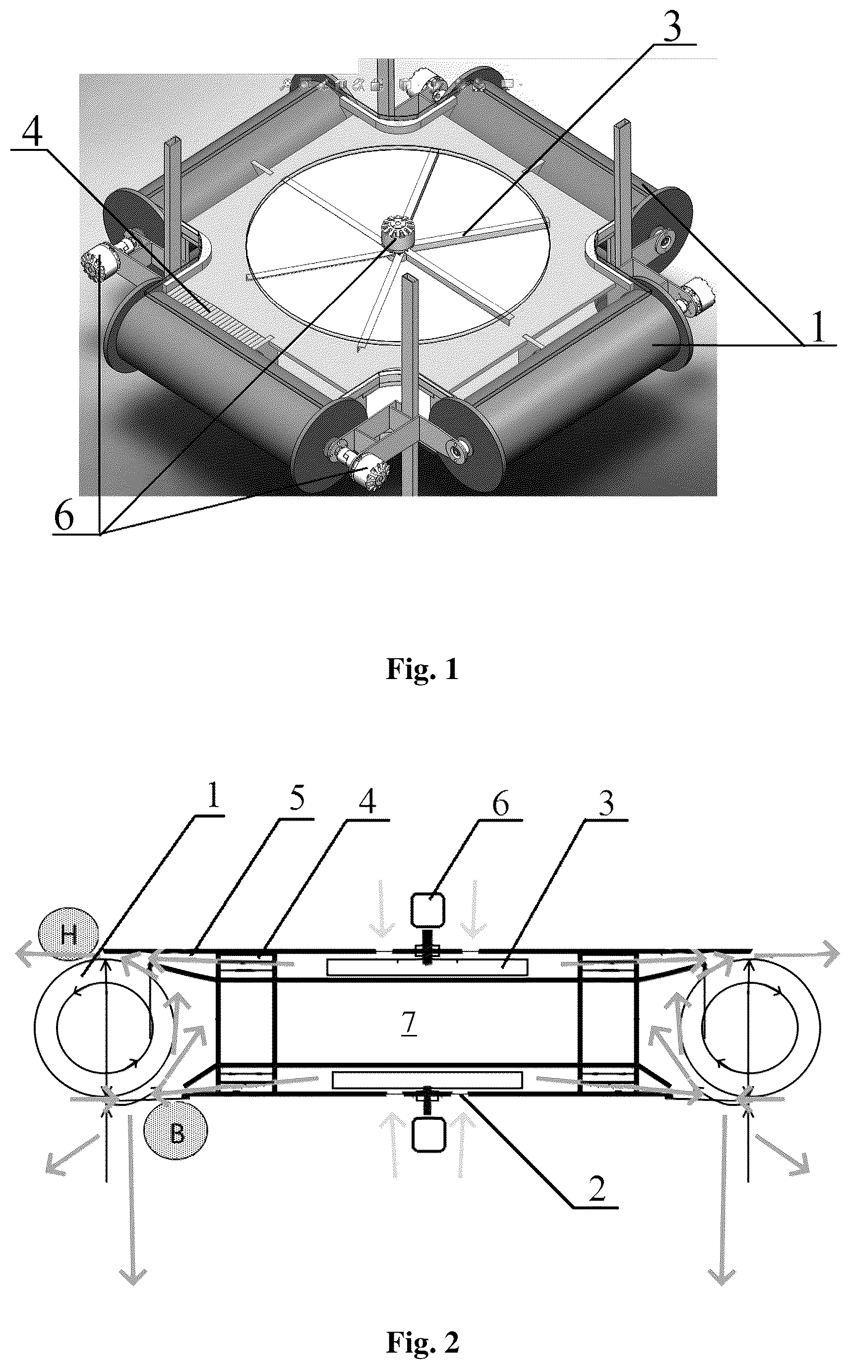 Patent US12377964 Figure 1 – Magnus-effect aircraft and operating method thereof