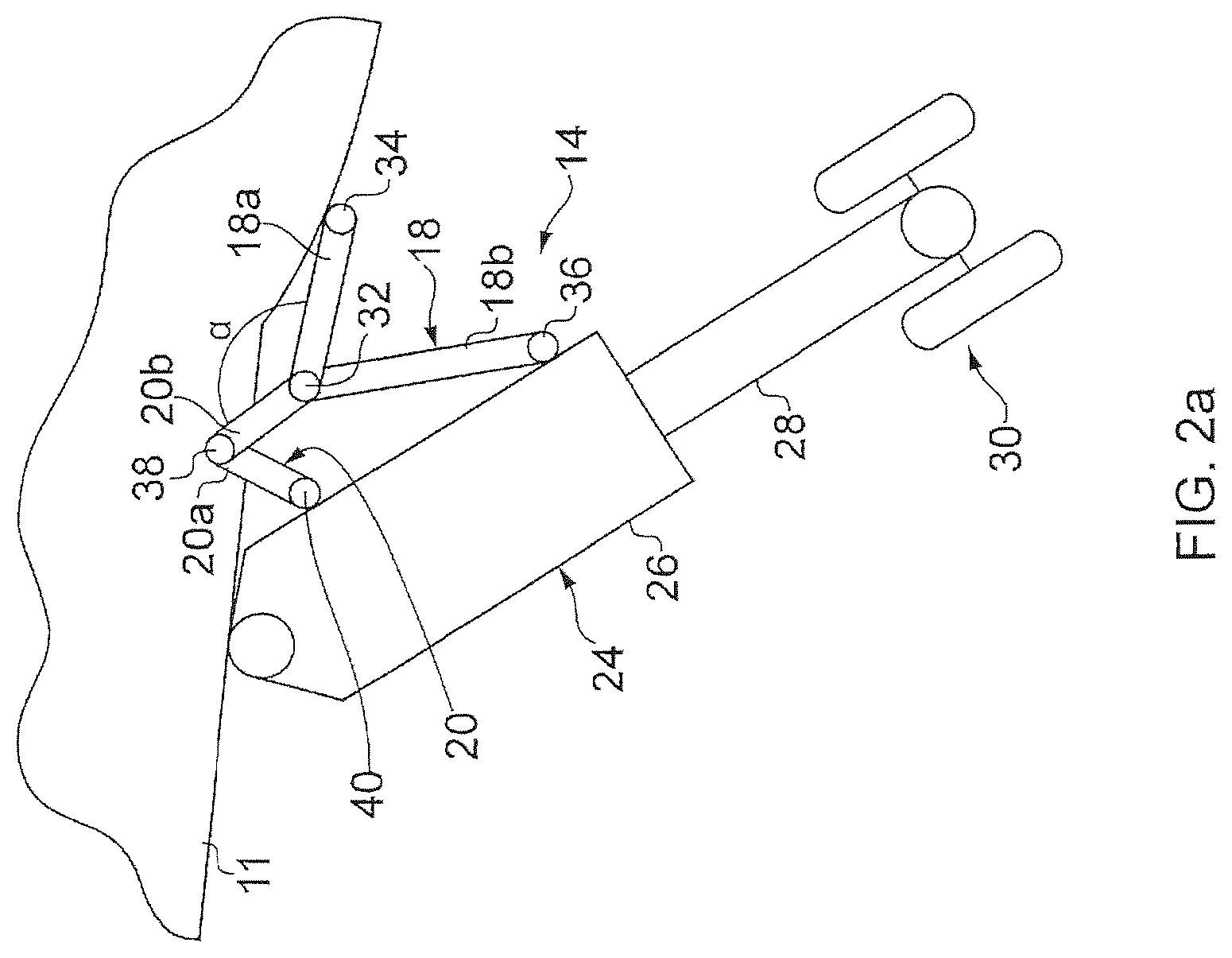 Patent US12377966 Figure 2 – Aircraft landing gear assembly