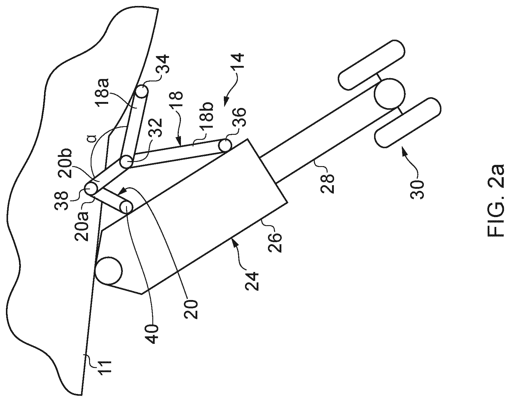 Patent US12377969 Figure 2 – Aircraft landing gear shock absorber strut with movable damping pin and flow restricting plate