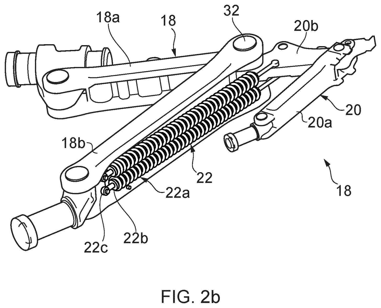 Patent US12377969 Figure 3 – Aircraft landing gear shock absorber strut with movable damping pin and flow restricting plate
