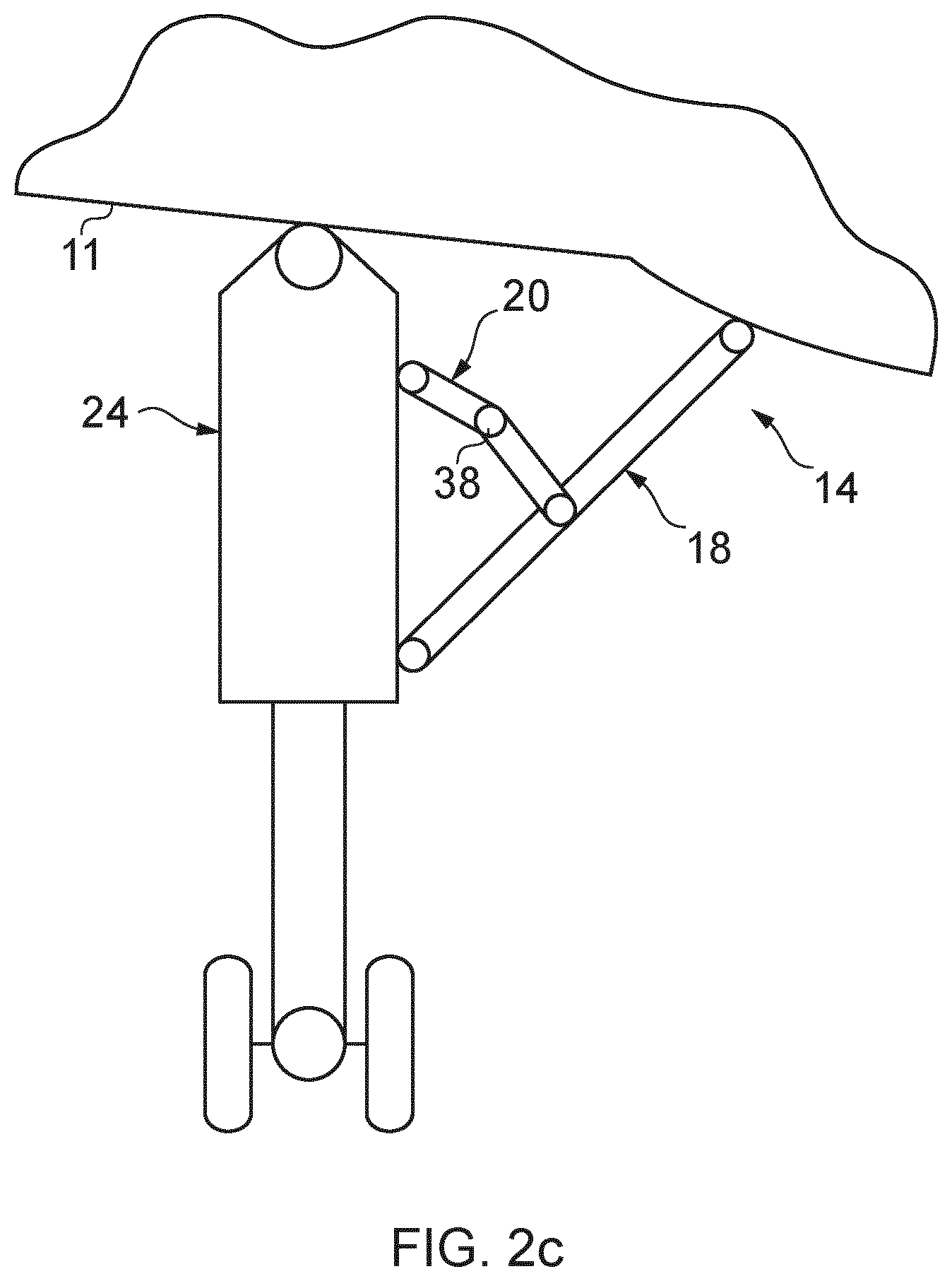 Patent US12377969 Figure 4 – Aircraft landing gear shock absorber strut with movable damping pin and flow restricting plate