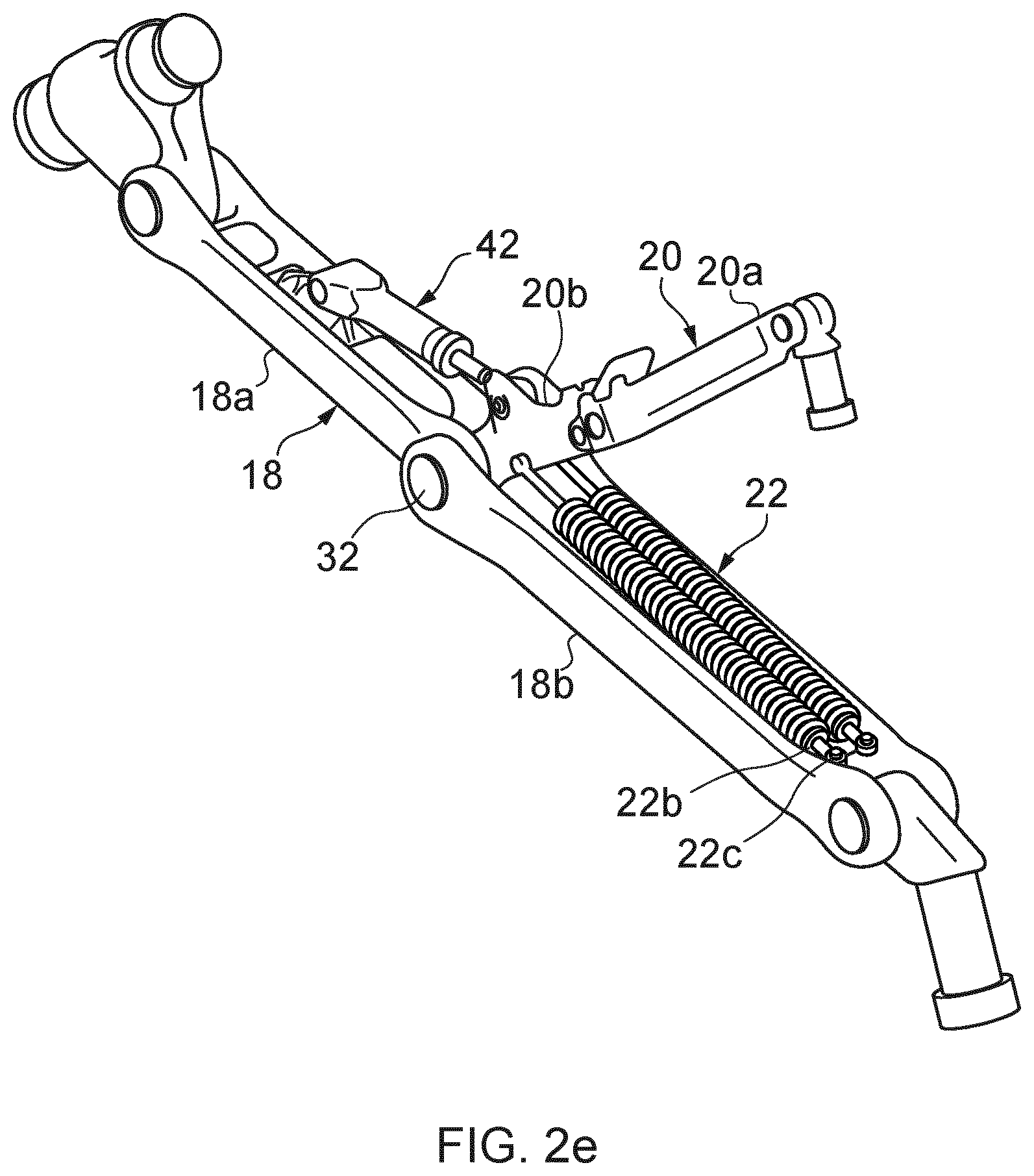 Patent US12377969 Figure 6 – Aircraft landing gear shock absorber strut with movable damping pin and flow restricting plate