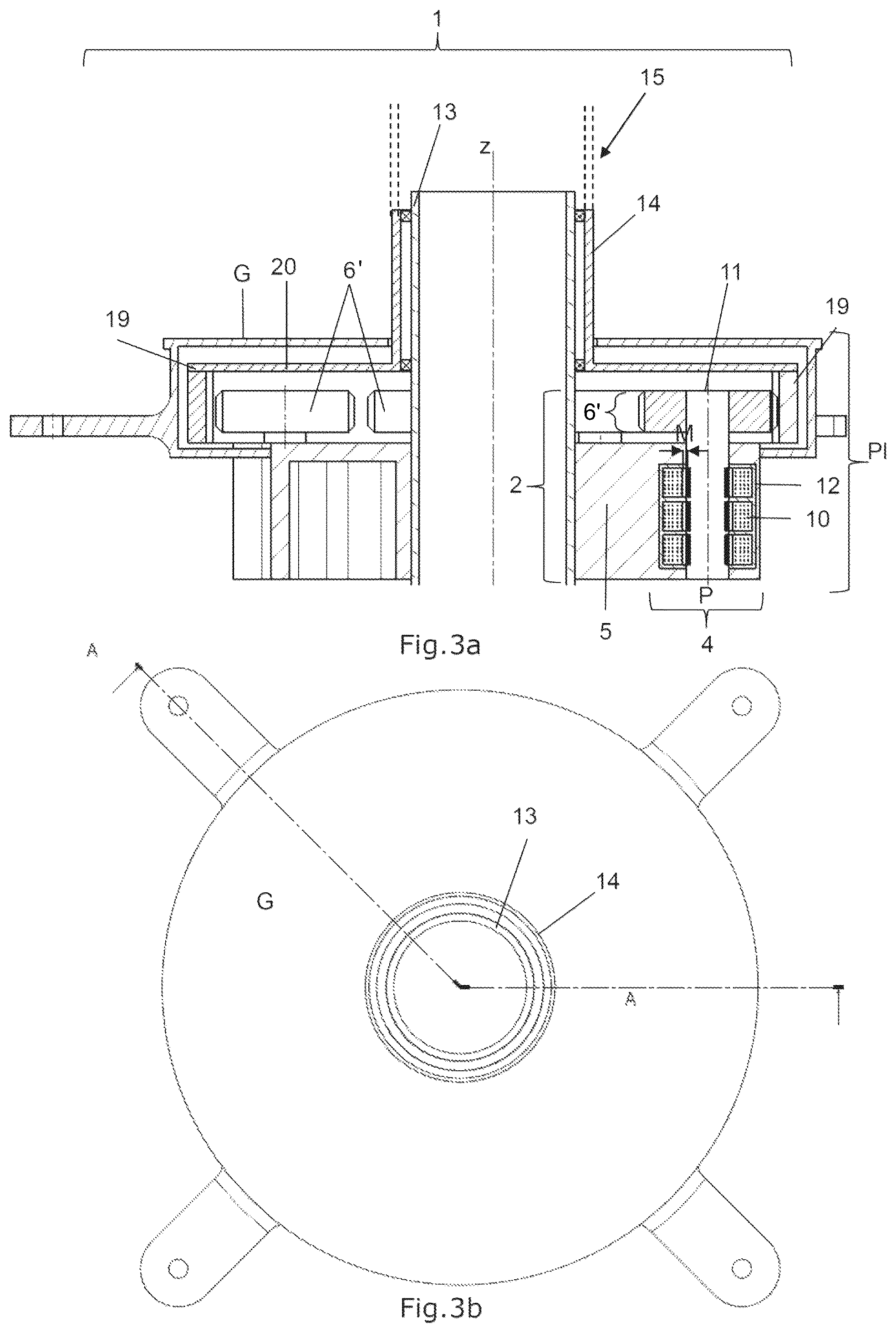Patent US12377971 Figure 5 – Drive unit with gear mechanism and electric drive for a main rotor of a rotary wing craft
