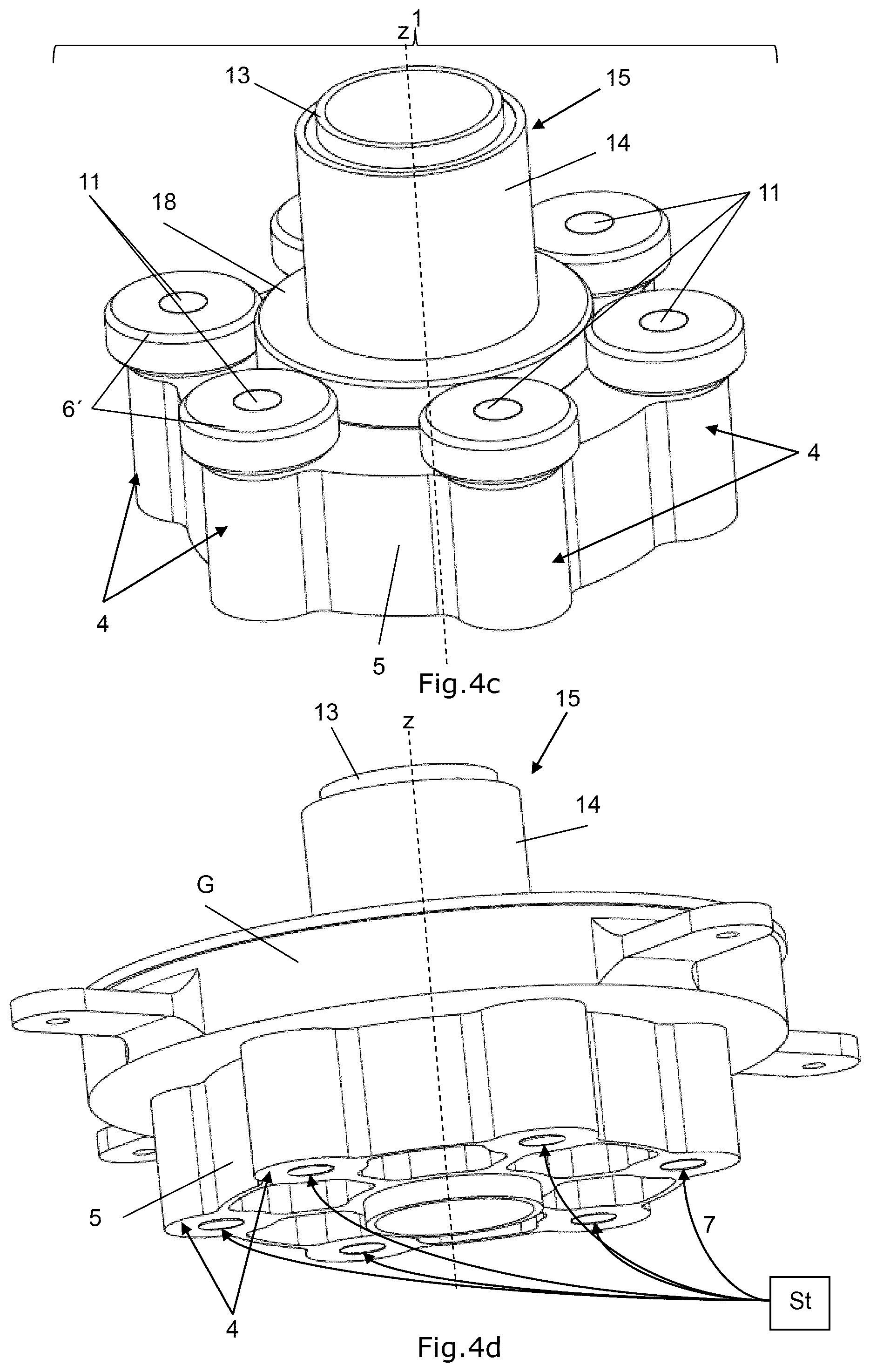 Patent US12377971 Figure 8 – Drive unit with gear mechanism and electric drive for a main rotor of a rotary wing craft