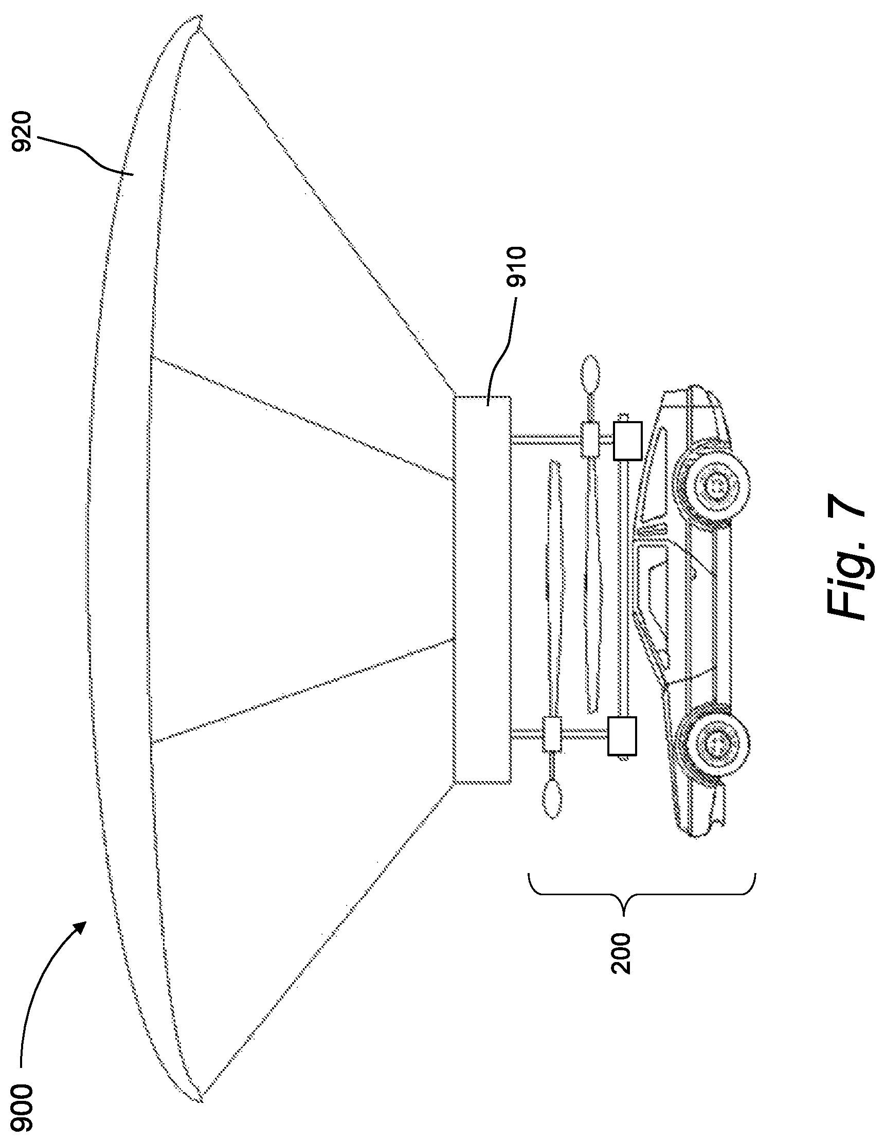 Patent US12377972 Figure 13 – Vehicle having multiple configurations including road configuration and flying configuration based upon rotor position