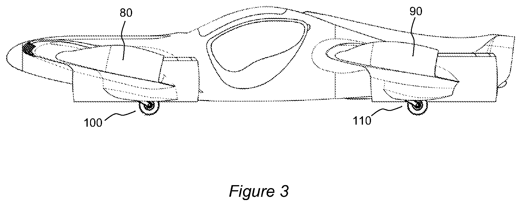 Patent US12377973 Figure 3 – Flight control of lift plus cruise quadcopter aircraft