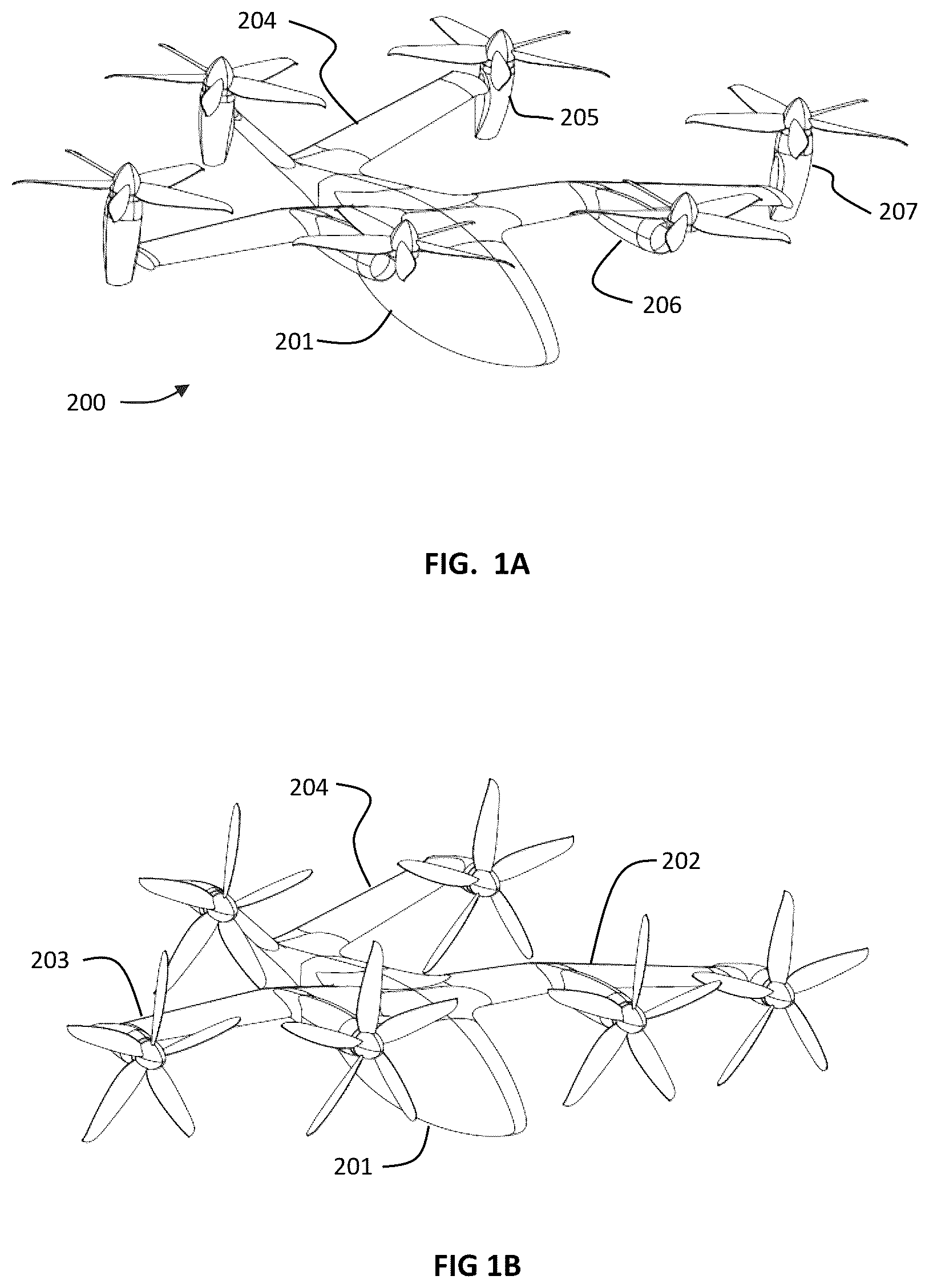 Patent US12377976 Figure 1 – Rotor assembly deployment mechanism and aircraft using same