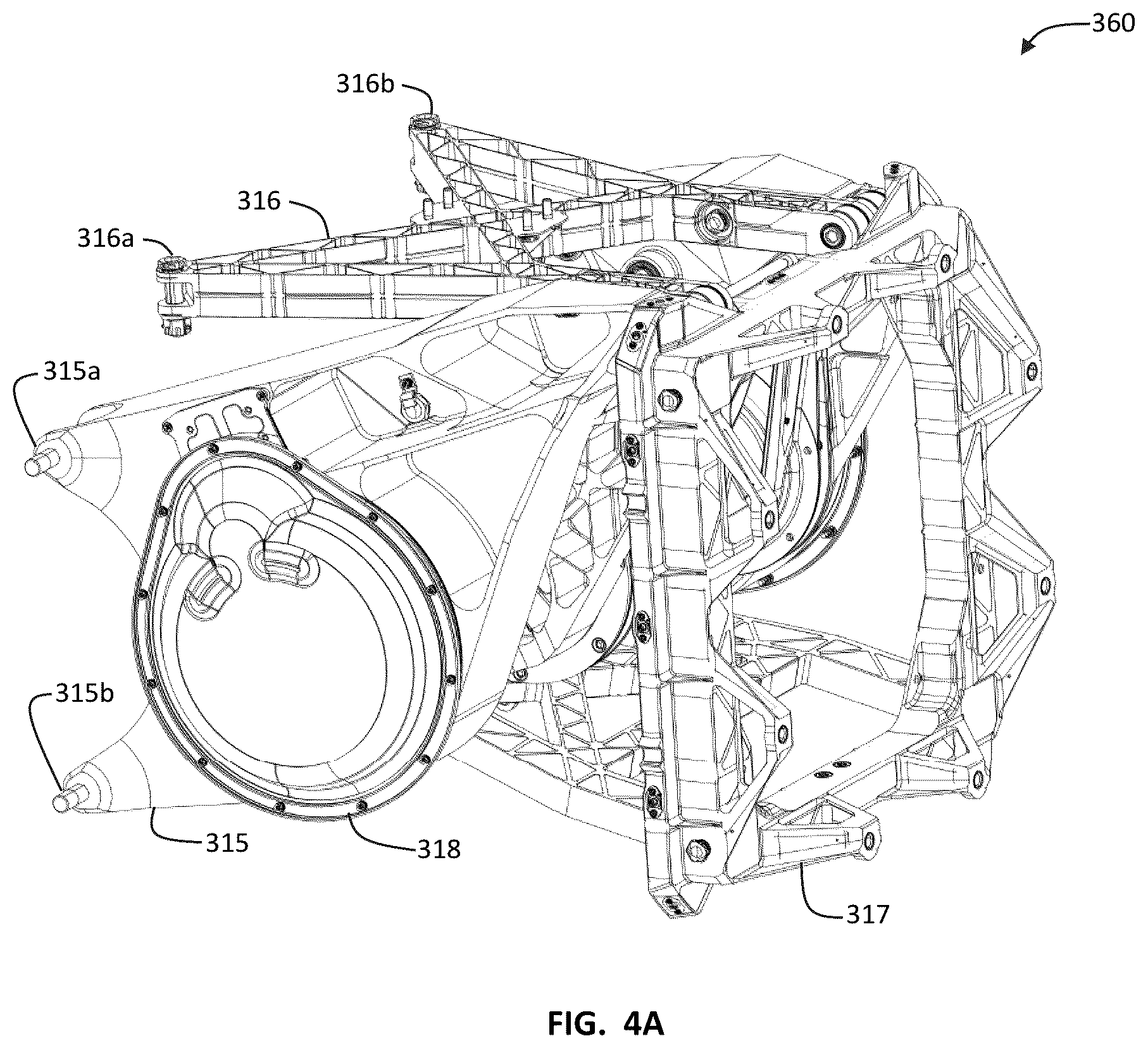 Patent US12377976 Figure 5 – Rotor assembly deployment mechanism and aircraft using same
