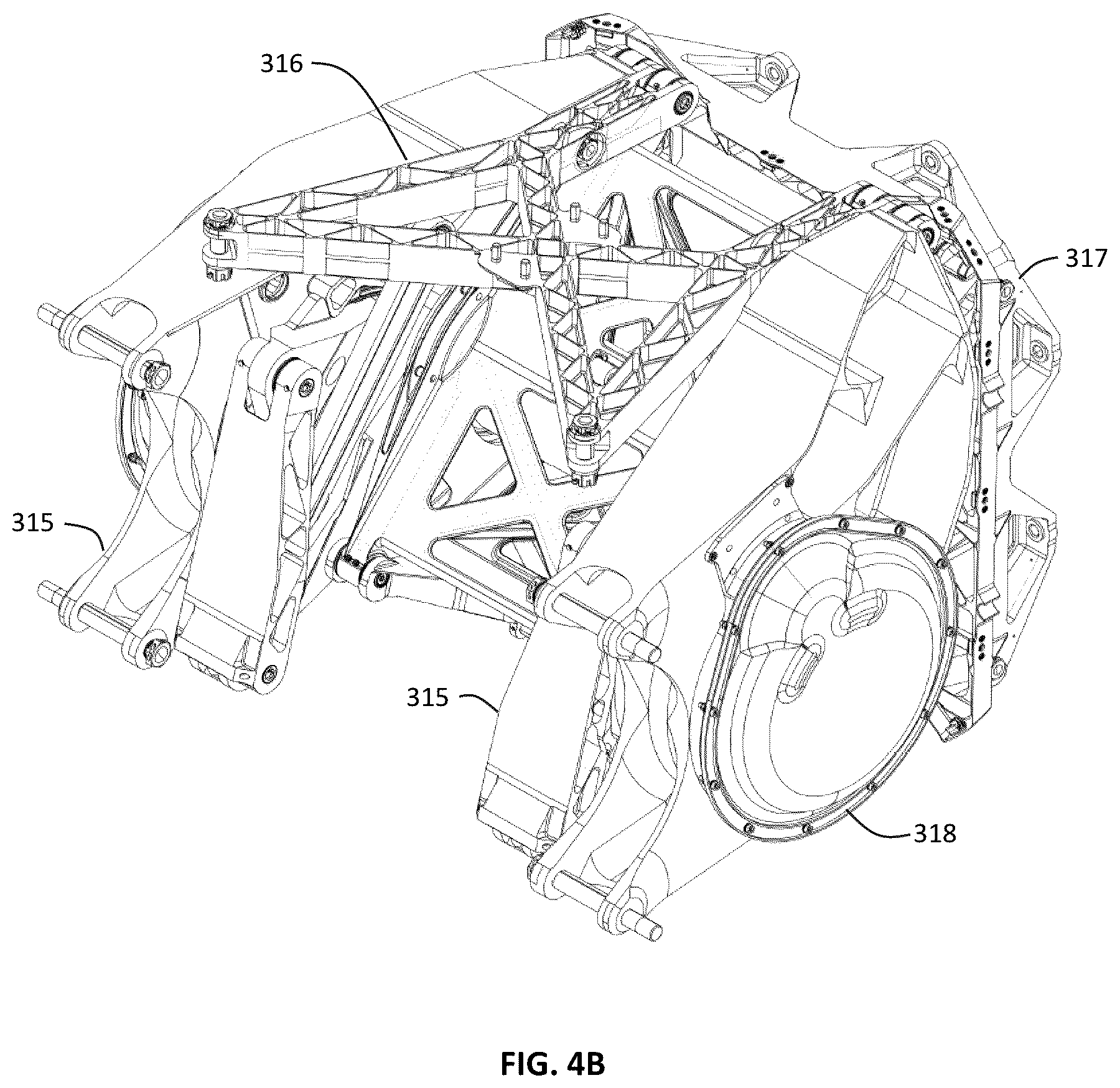 Patent US12377976 Figure 6 – Rotor assembly deployment mechanism and aircraft using same