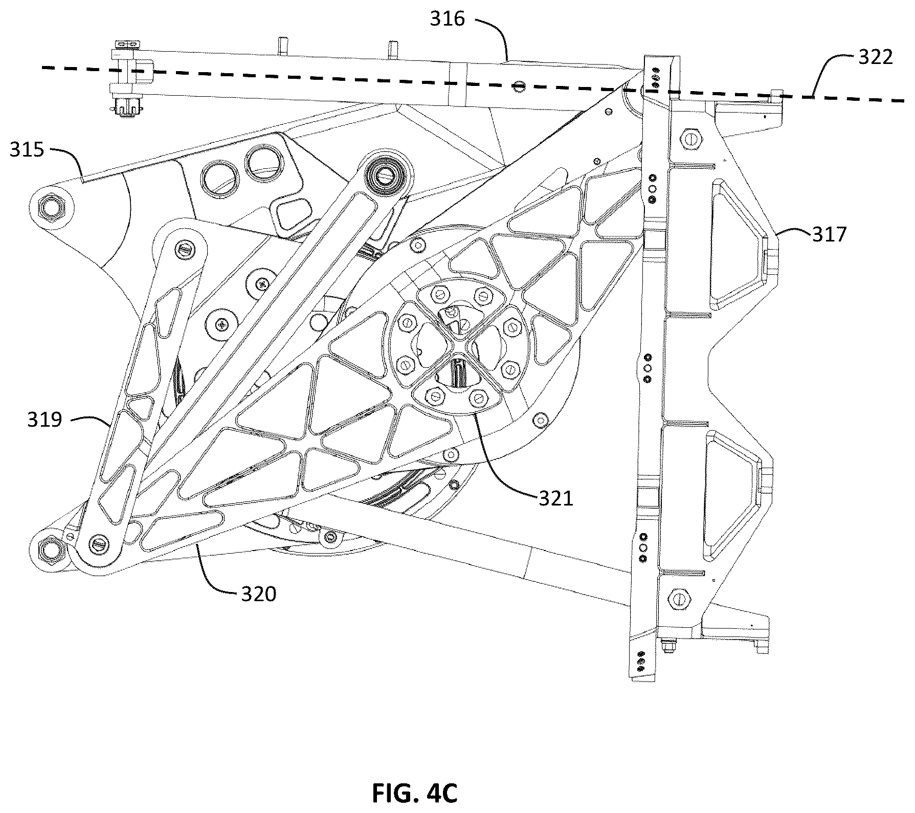 Patent US12377976 Figure 7 – Rotor assembly deployment mechanism and aircraft using same