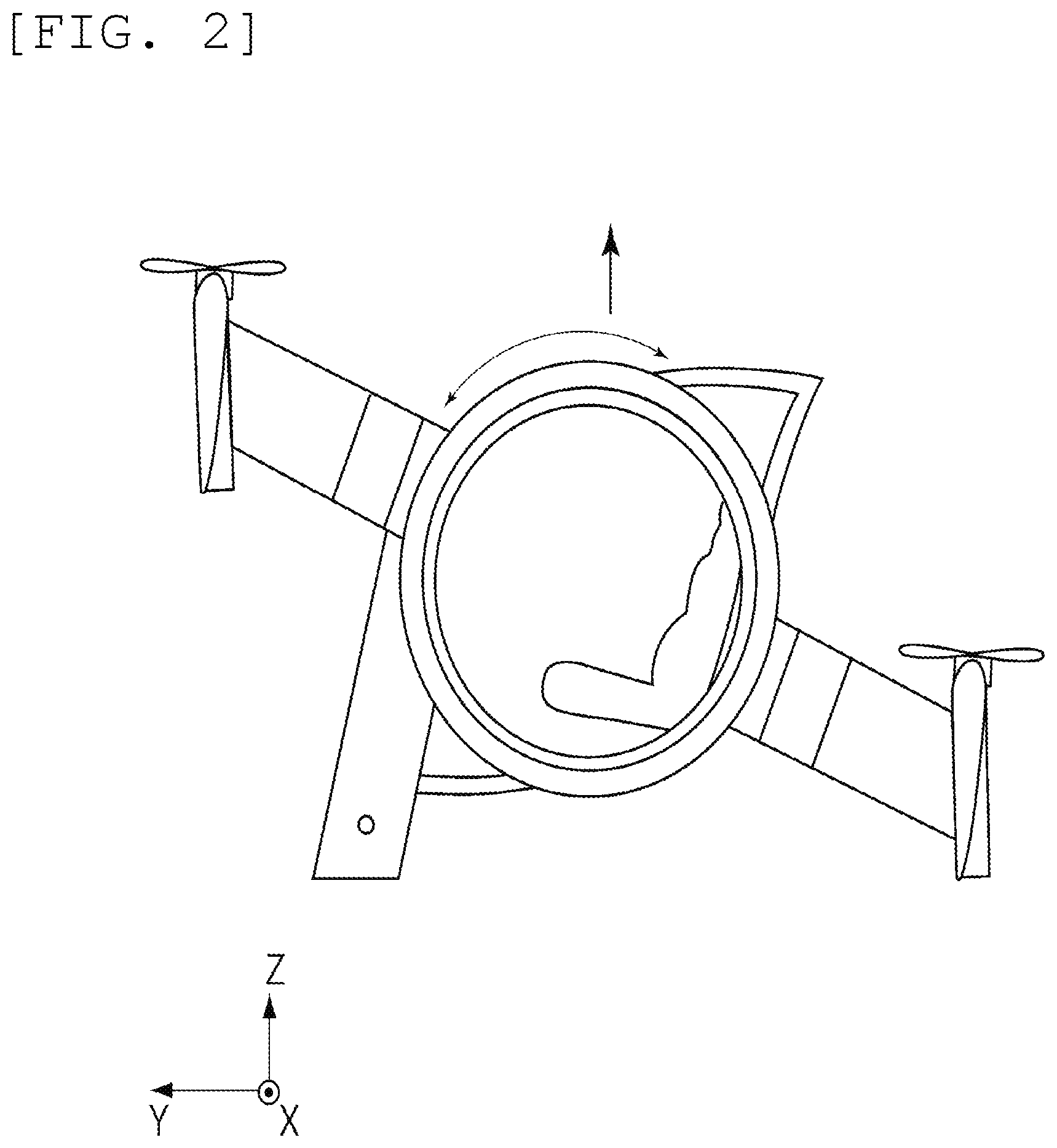 Patent US12377977 Figure 2 – Manned aircraft