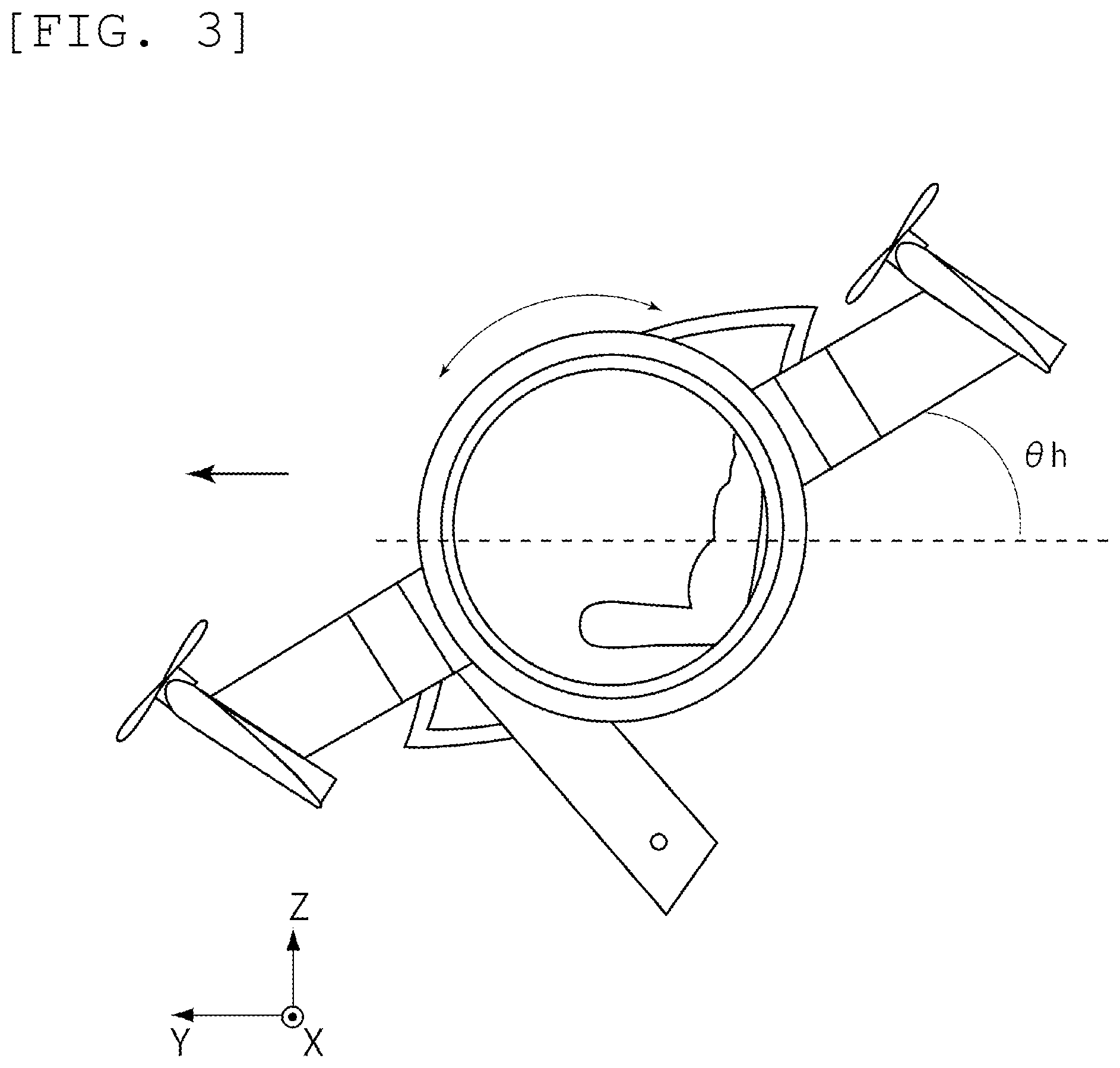 Patent US12377977 Figure 3 – Manned aircraft