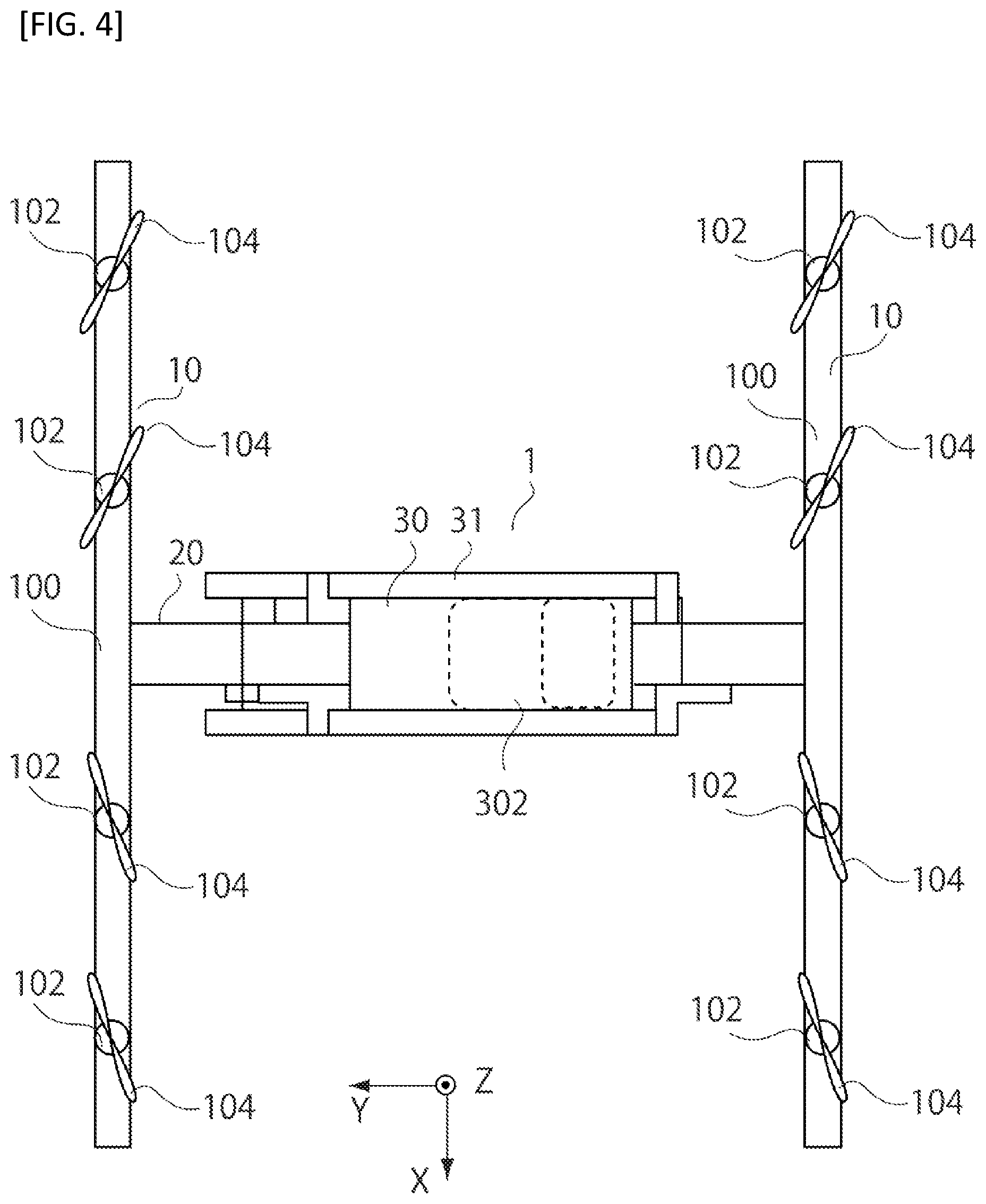Patent US12377977 Figure 4 – Manned aircraft