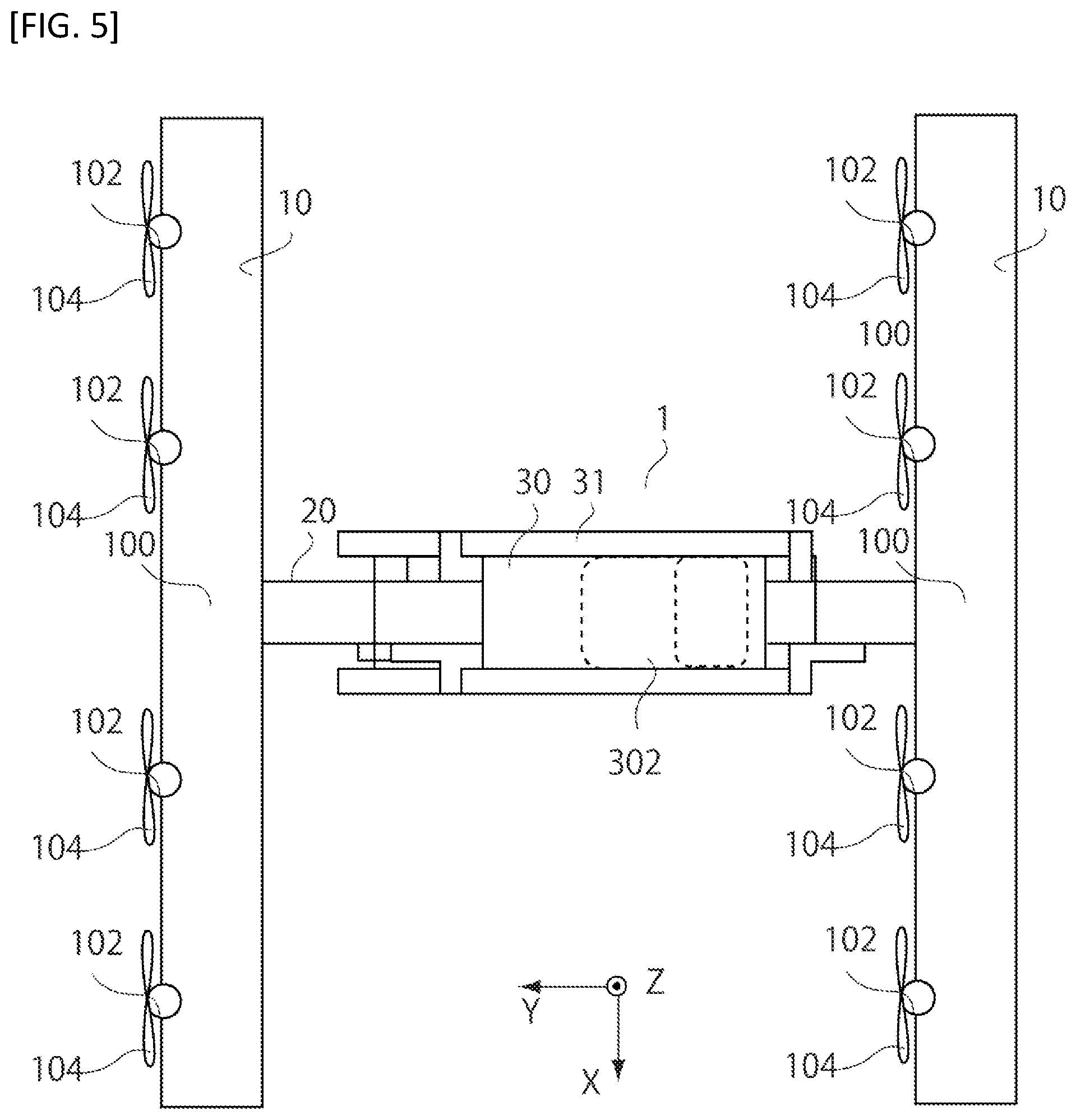 Patent US12377977 Figure 5 – Manned aircraft