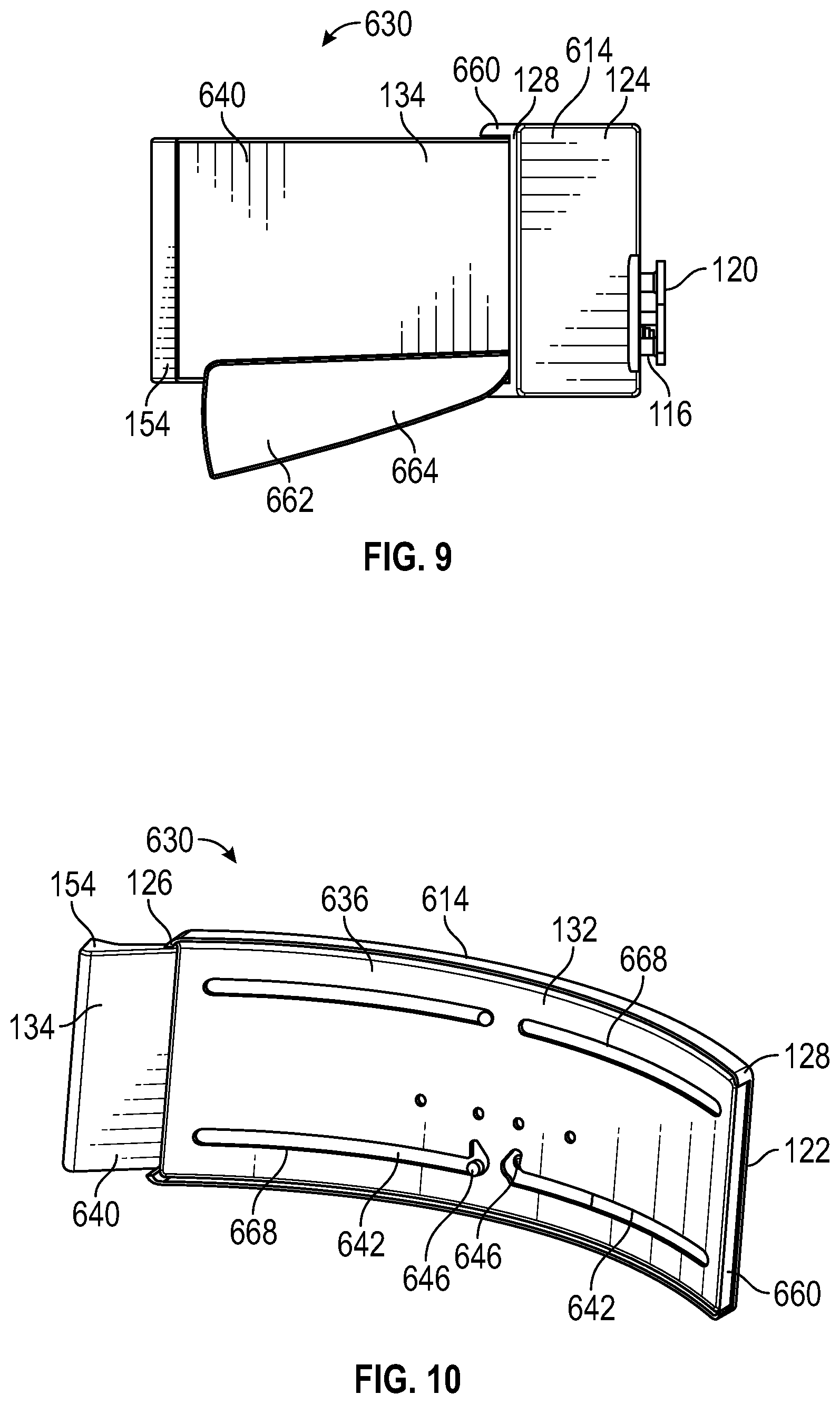 Patent US12377980 Figure 5 – Passenger seat headrest divider assembly