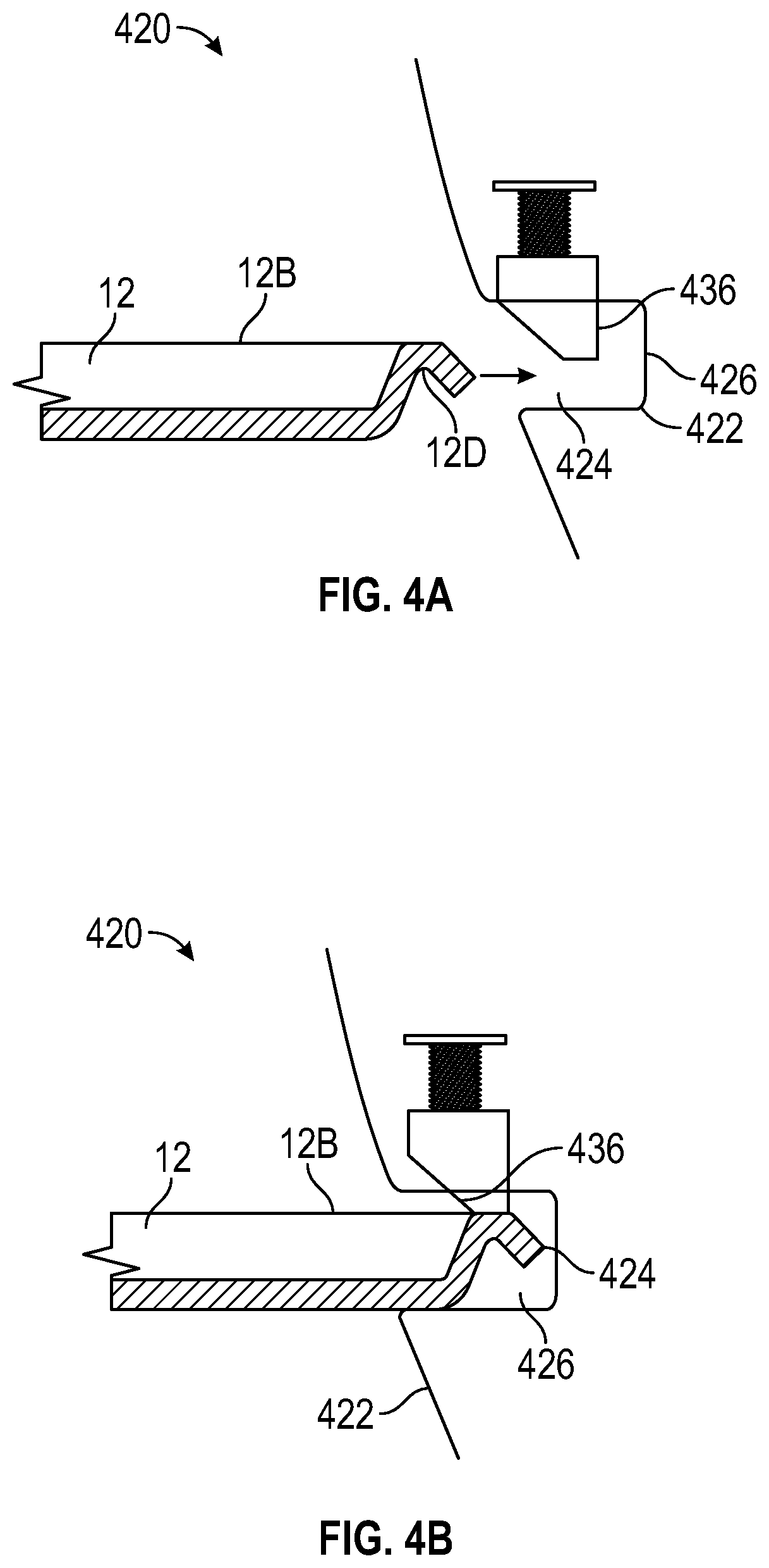 Patent US12377982 Figure 3 – Aircraft seat design with mountable food tray