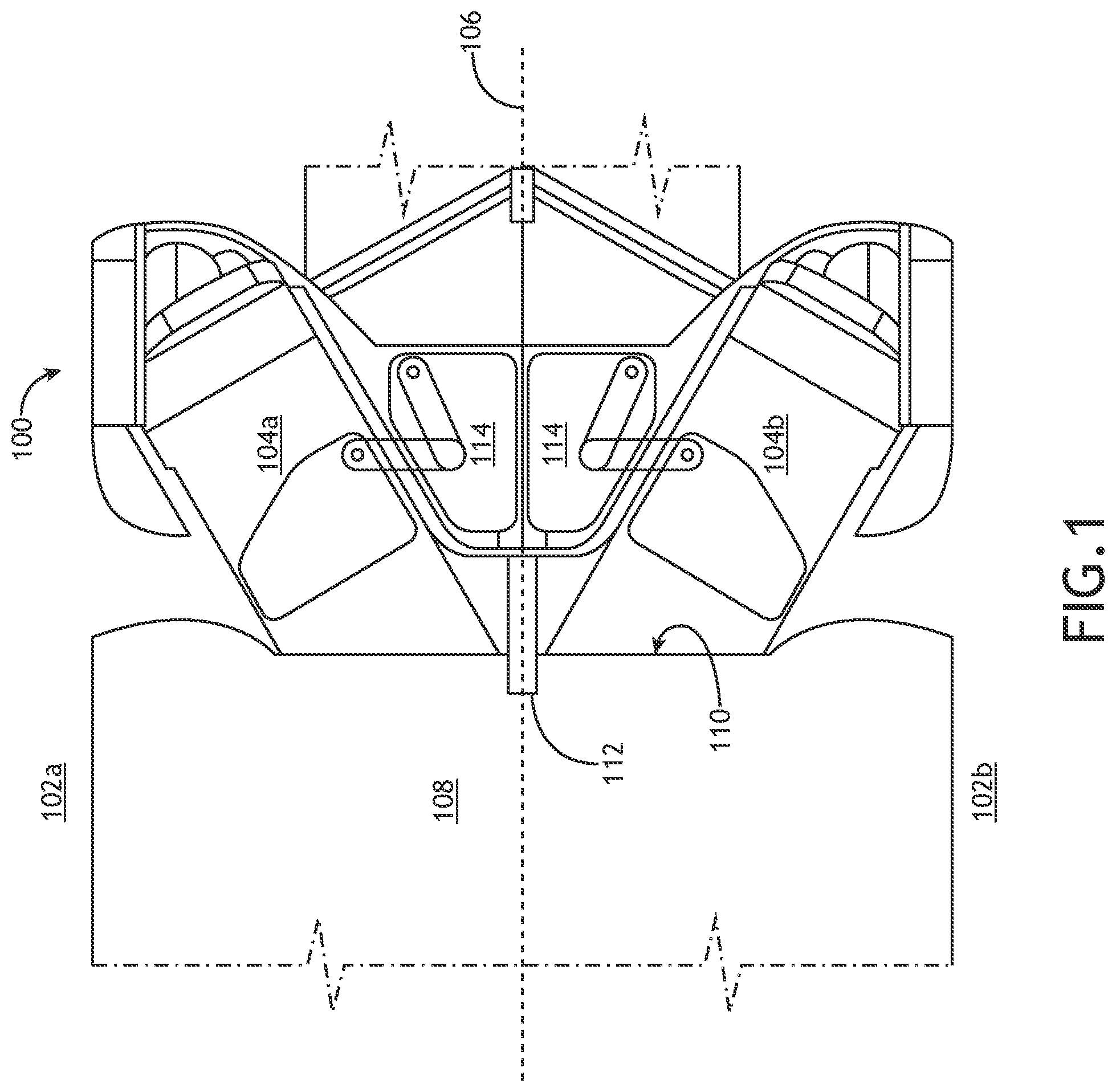 Patent US12377983 Figure 1 – Arrangements of lie flat seats with oblique front row