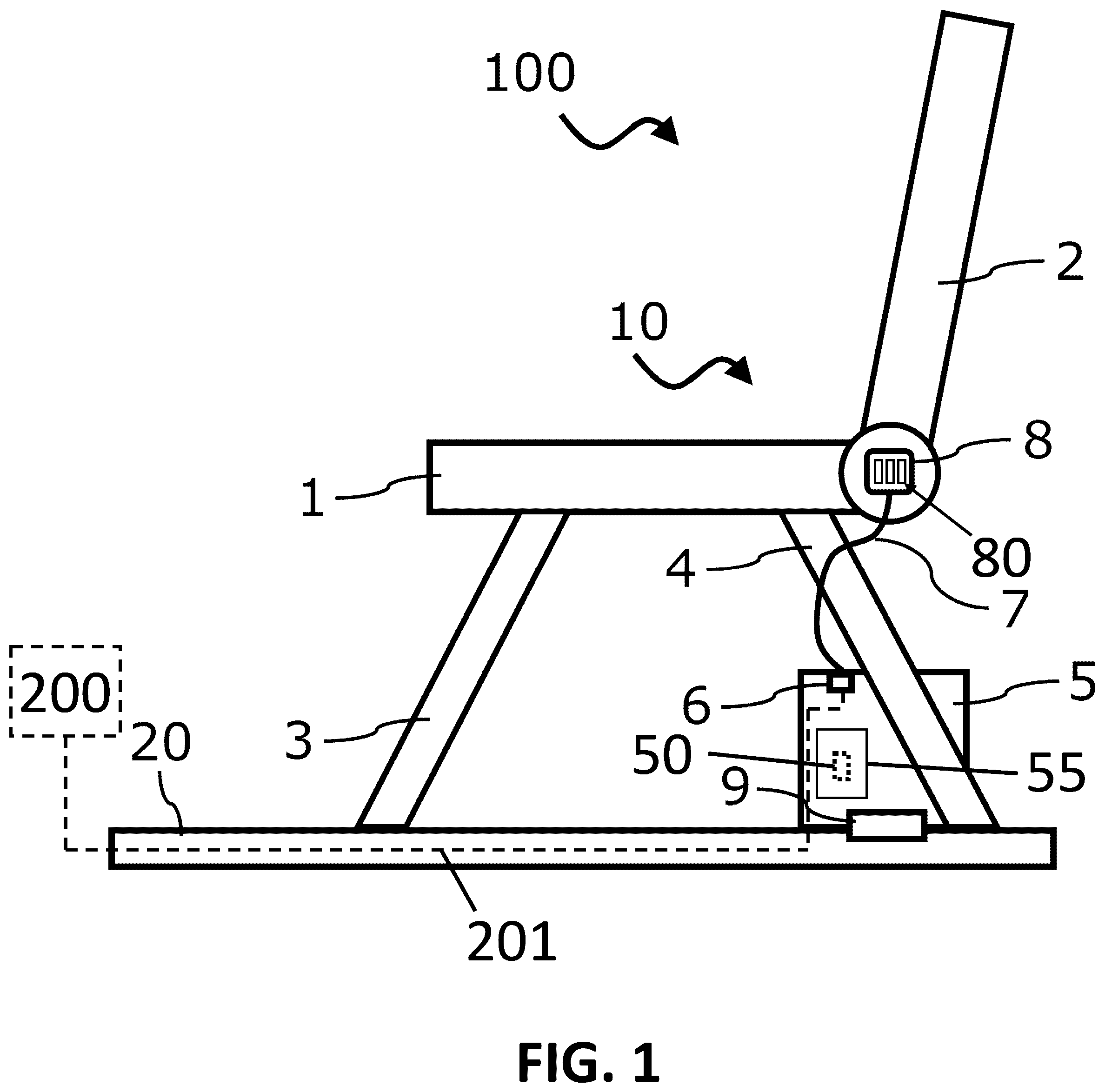 Patent US12377985 Figure 1 – Passenger seat arrangement with a modular energy supply, and passenger aircraft having such a seat arrangement
