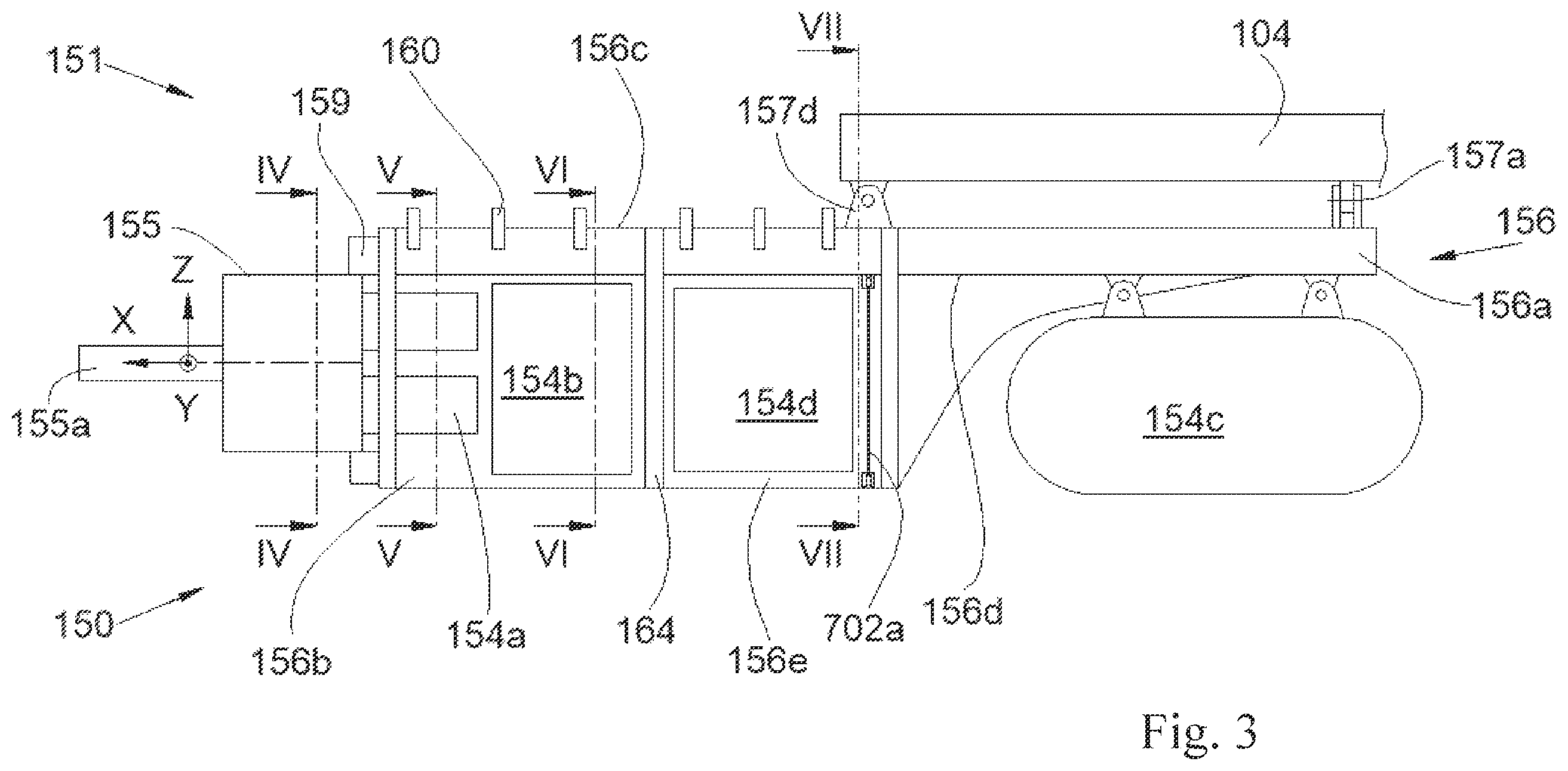 Patent US12377996 Figure 3 – Propeller propulsion system with T-shaped chassis