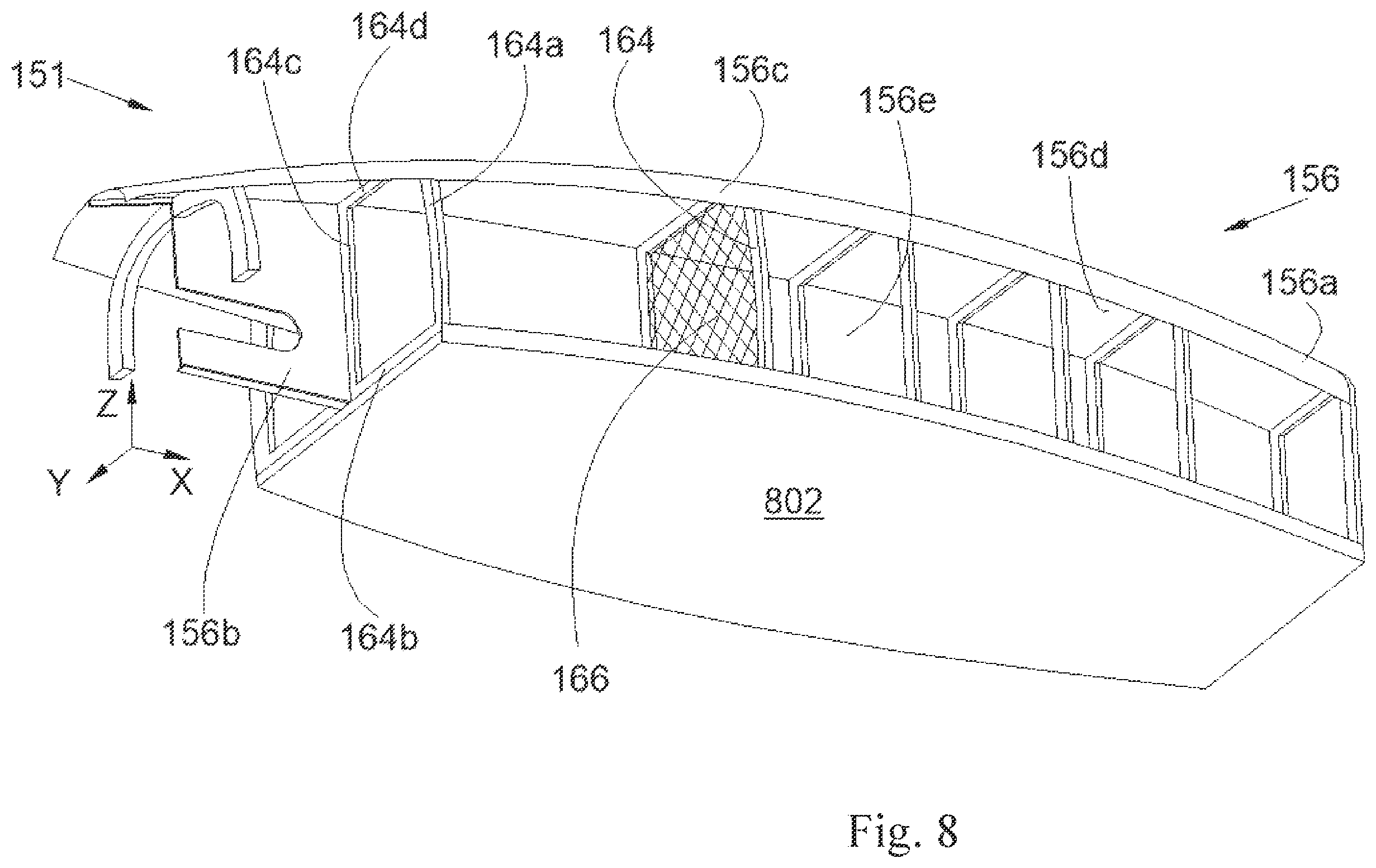 Patent US12377996 Figure 6 – Propeller propulsion system with T-shaped chassis