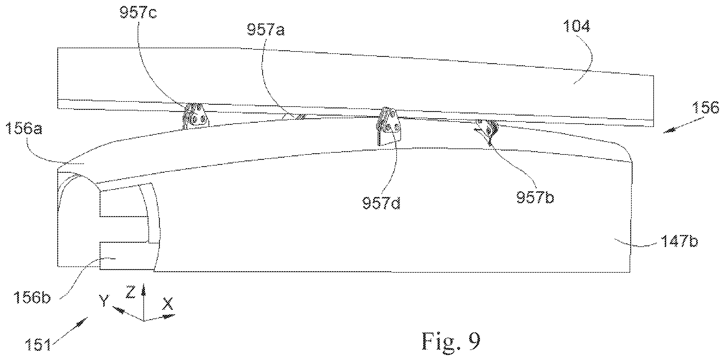 Patent US12377996 Figure 7 – Propeller propulsion system with T-shaped chassis