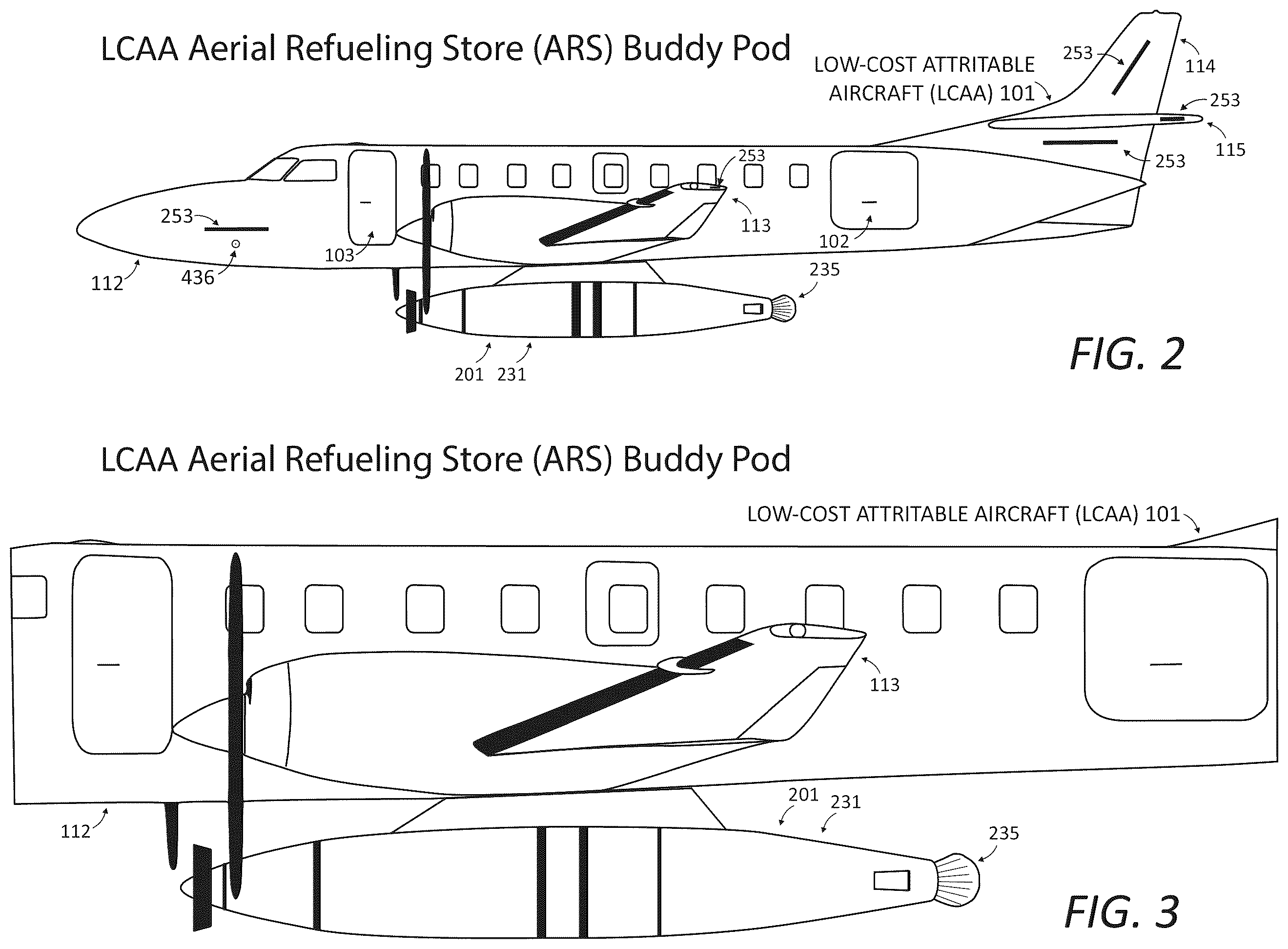 Patent US12378001 Figure 3 – Aircraft modification system for providing flight performance capabilities and selectively stabilized aerial refueling (AR) presentations