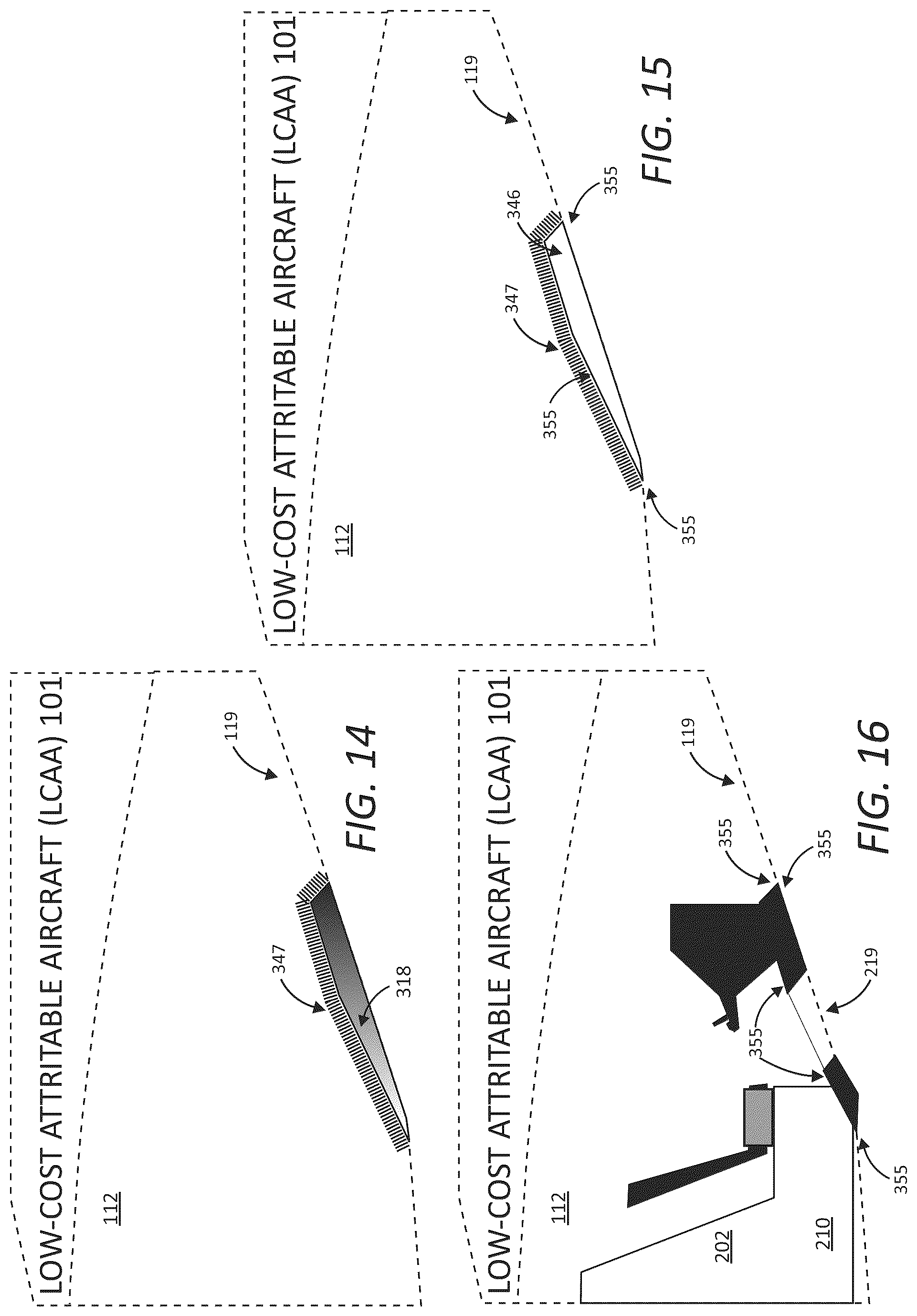 Patent US12378001 Figure 14 – Aircraft modification system for providing flight performance capabilities and selectively stabilized aerial refueling (AR) presentations
