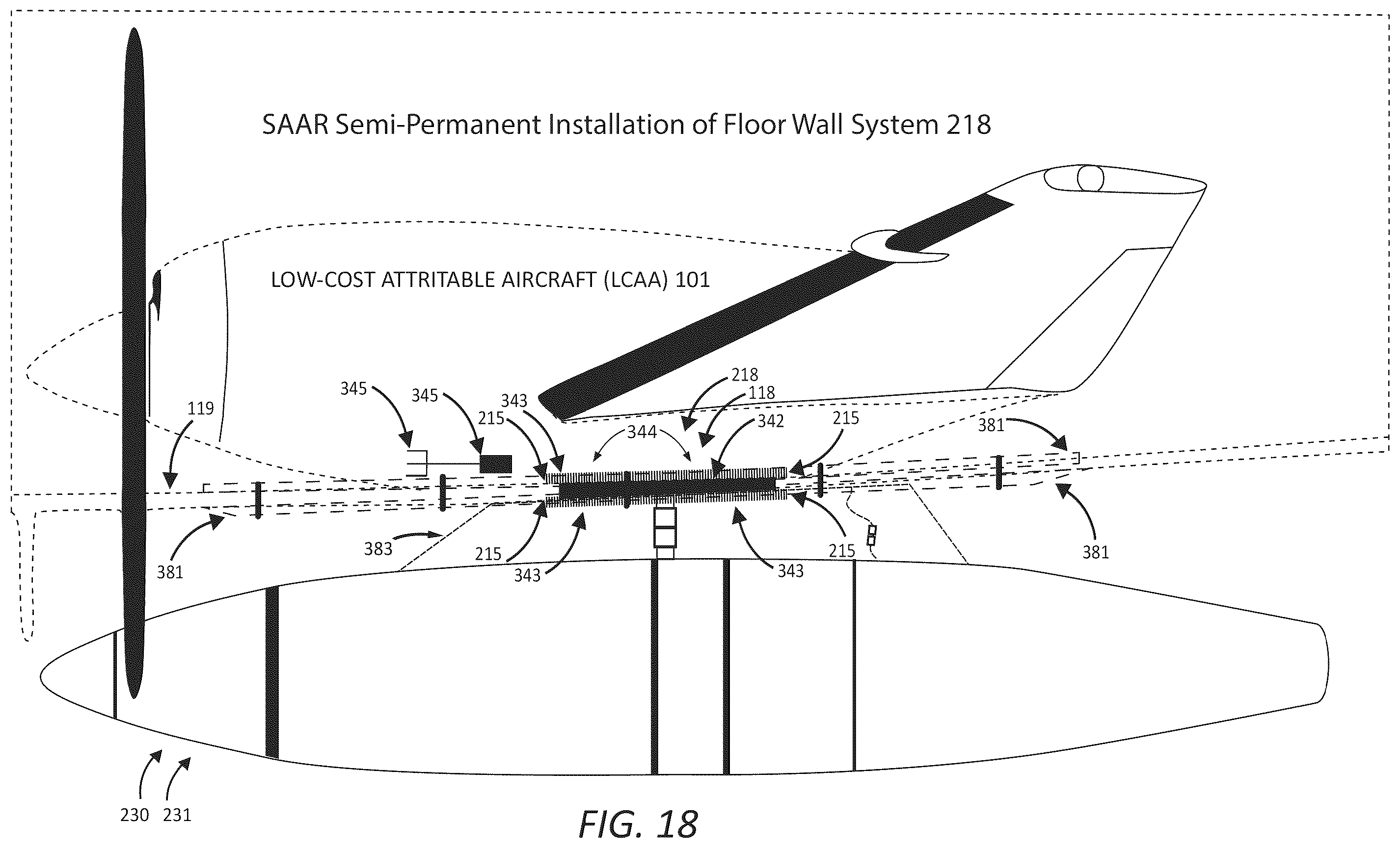 Patent US12378001 Figure 16 – Aircraft modification system for providing flight performance capabilities and selectively stabilized aerial refueling (AR) presentations