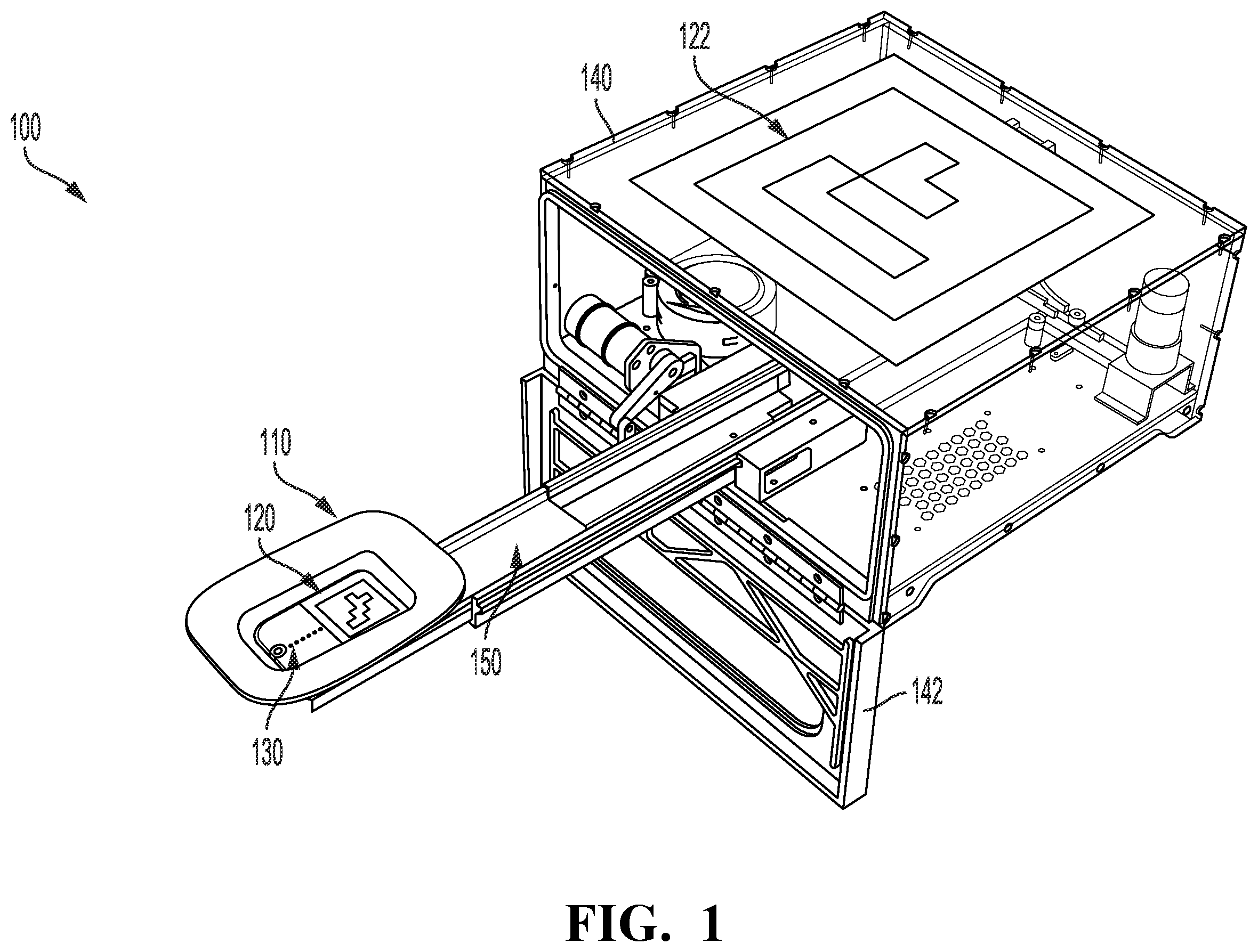 Patent US12378002 Figure 1 – Method of landing an unmanned aerial vehicle on a freestanding dock including a reconfigurable landing surface