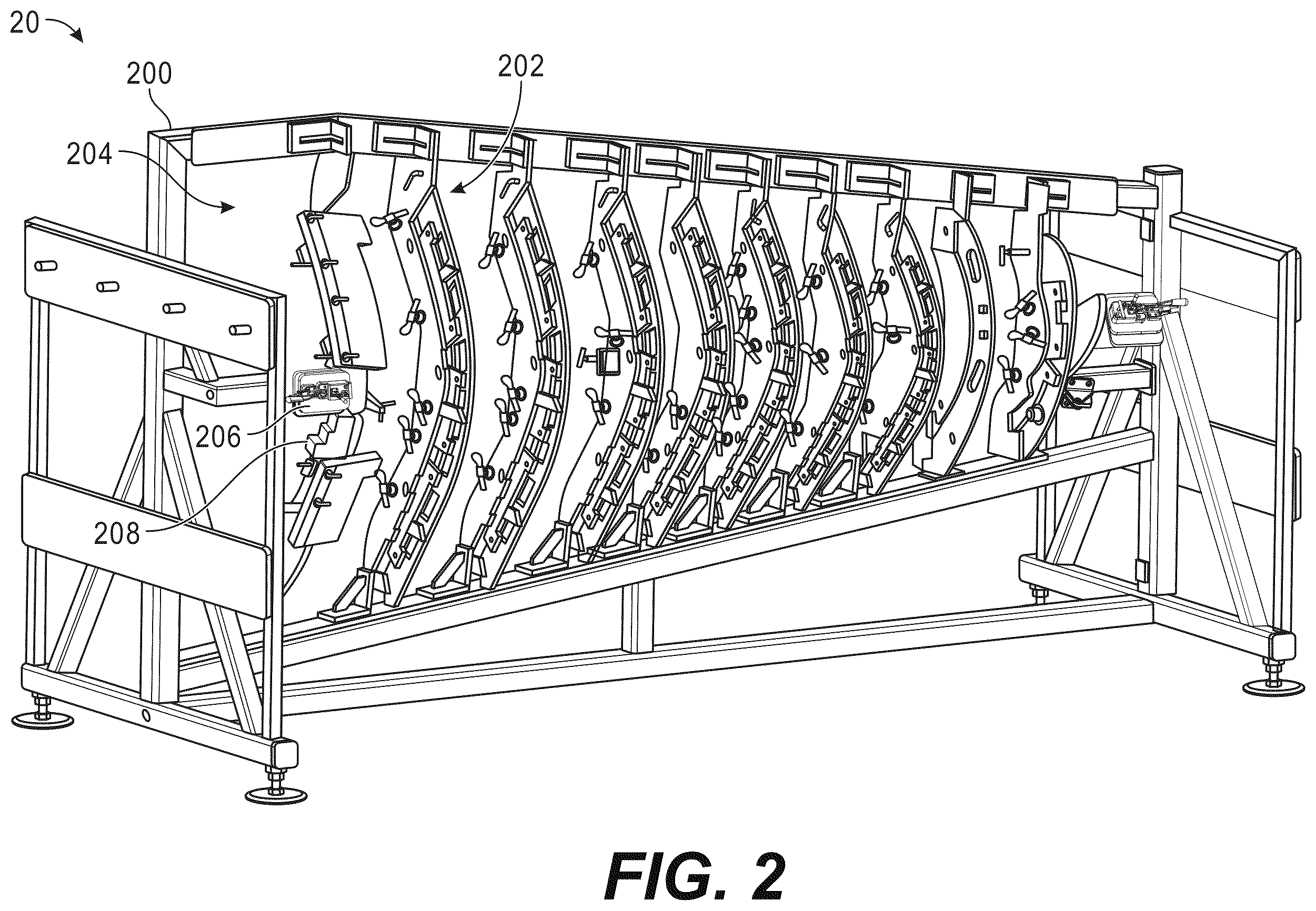 Patent US12378003 Figure 2 – Aircraft skin alignment system and method with edge indexing