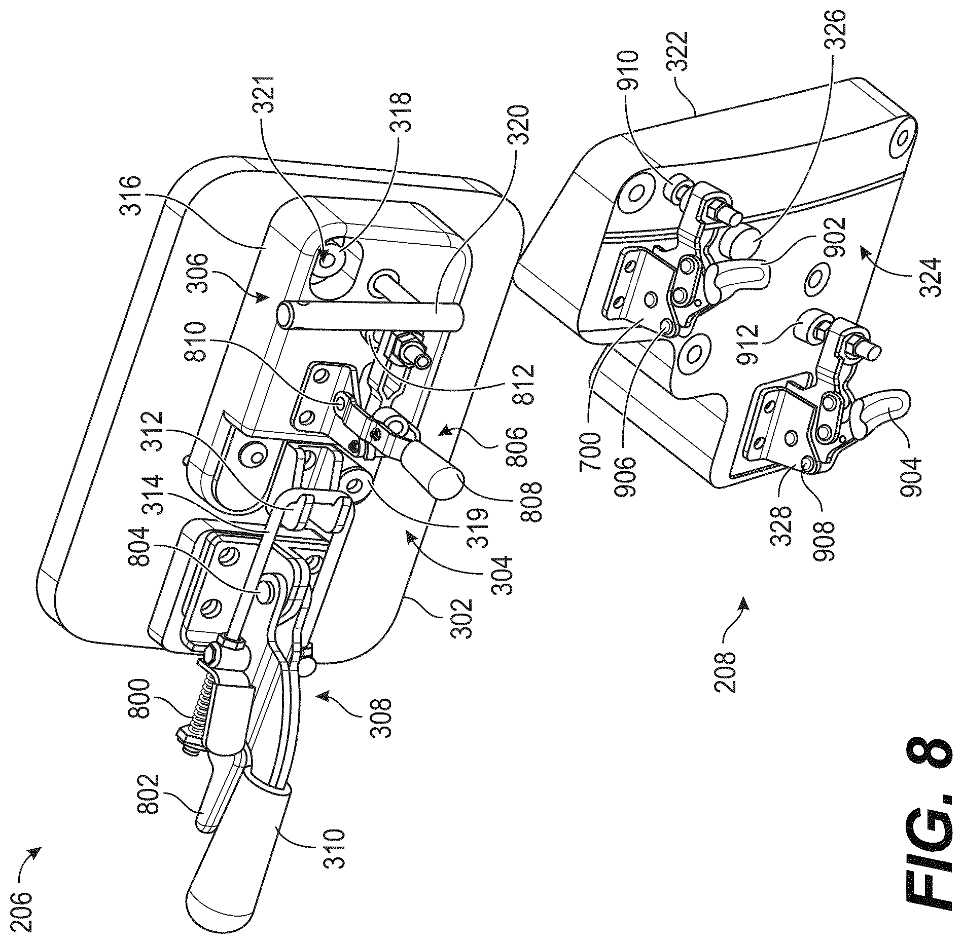 Patent US12378003 Figure 8 – Aircraft skin alignment system and method with edge indexing