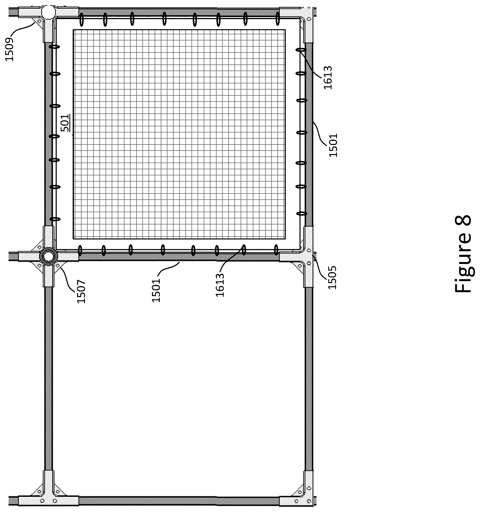 Patent US12378008 Figure 7 – Solar array spring elements for stacking spacecraft