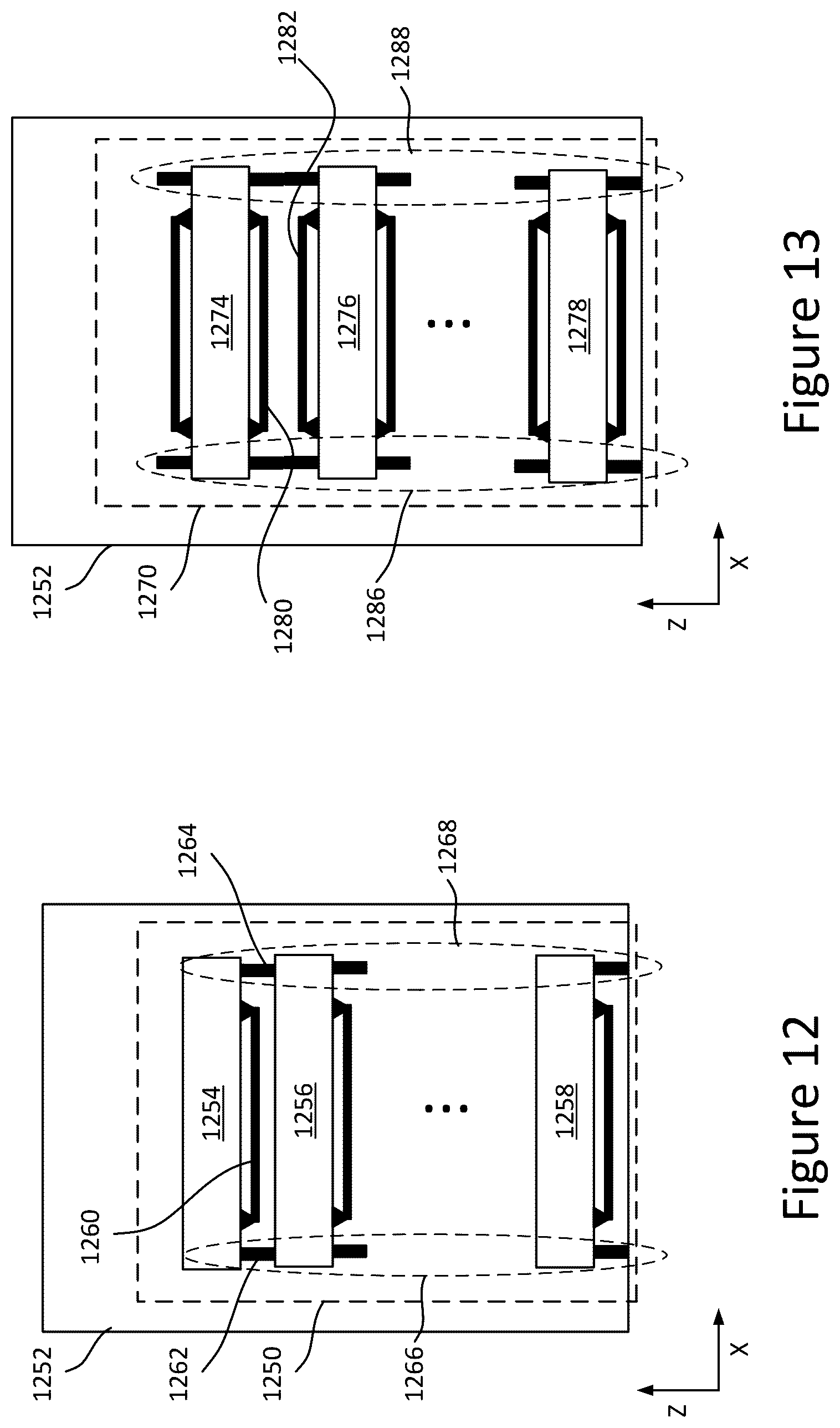 Patent US12378008 Figure 10 – Solar array spring elements for stacking spacecraft
