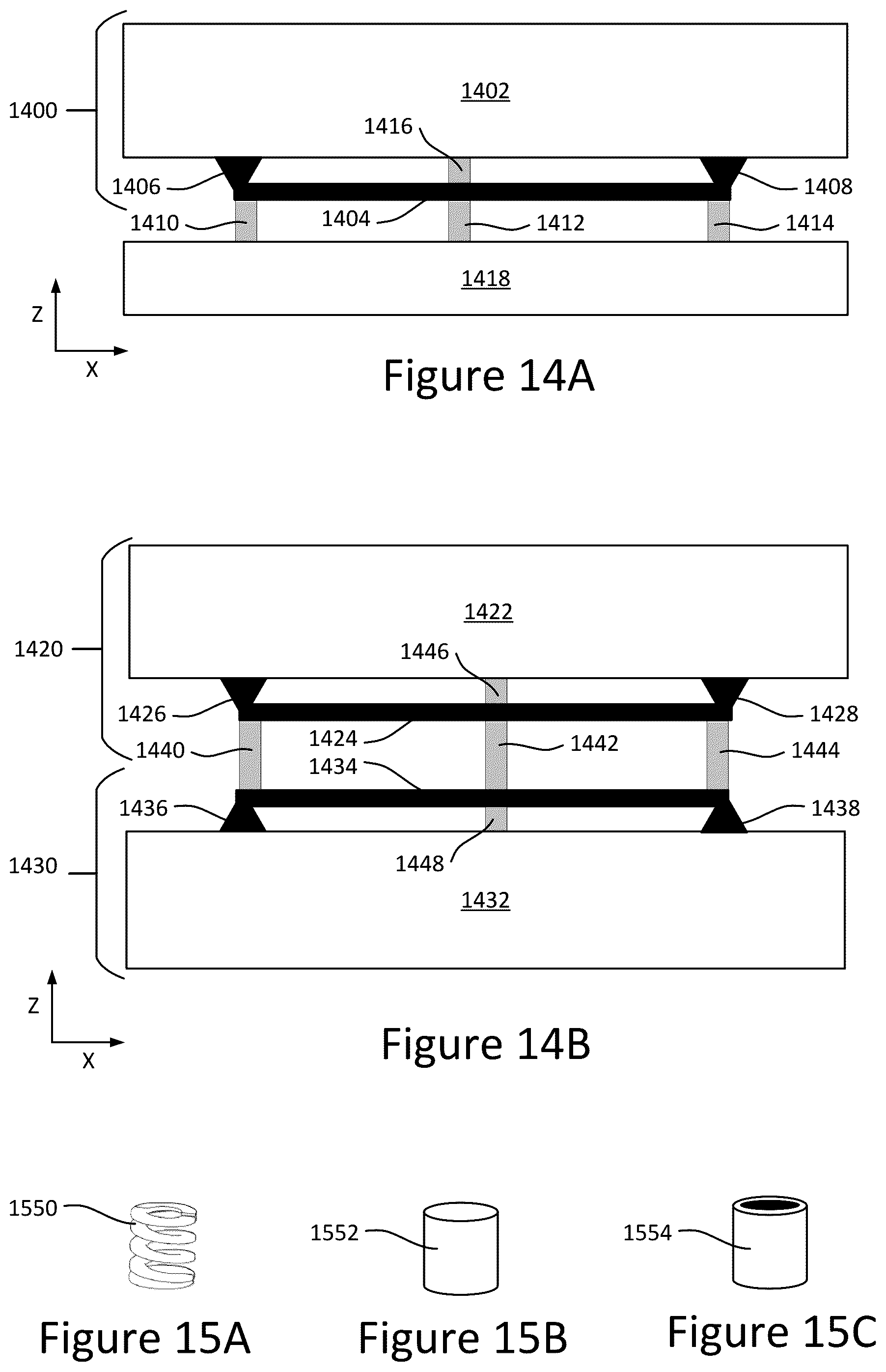 Patent US12378008 Figure 11 – Solar array spring elements for stacking spacecraft