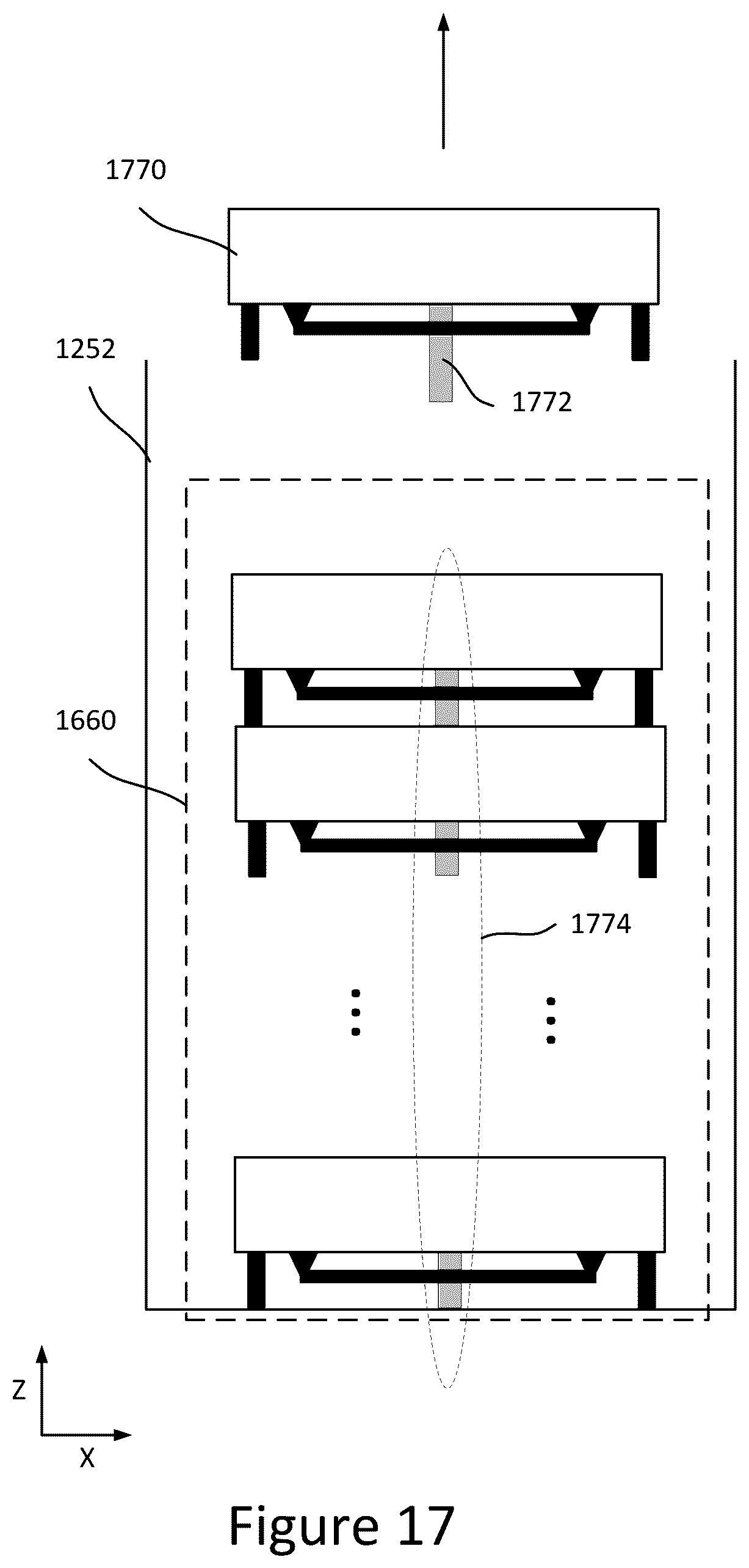 Patent US12378008 Figure 13 – Solar array spring elements for stacking spacecraft