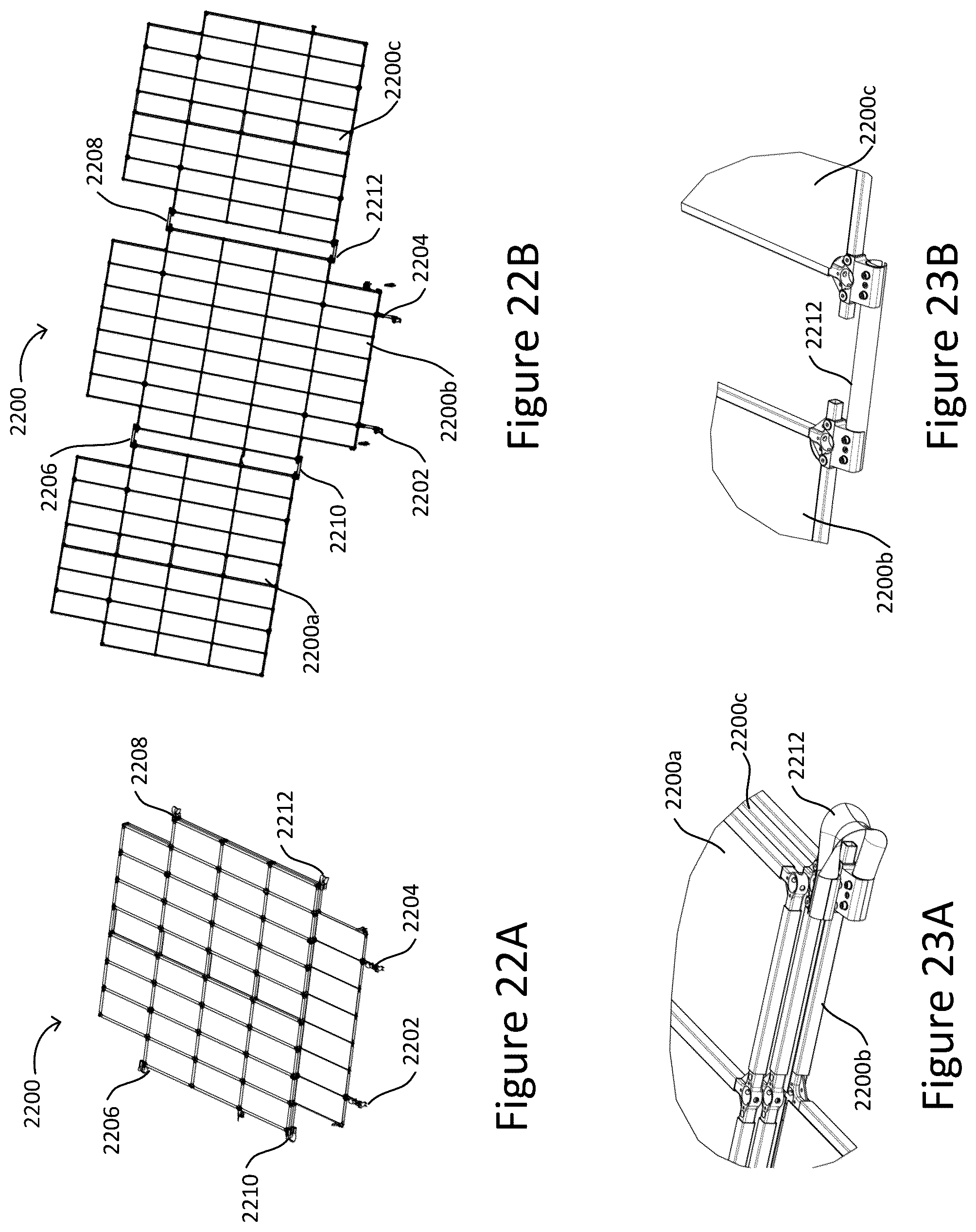 Patent US12378008 Figure 16 – Solar array spring elements for stacking spacecraft
