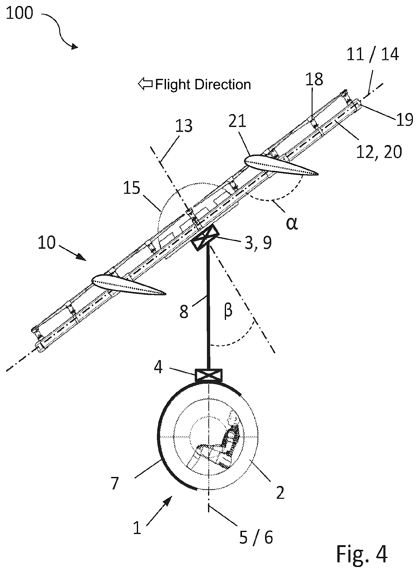 Patent US12378011 Figure 4 – Transport unit for an aircraft, and aircraft