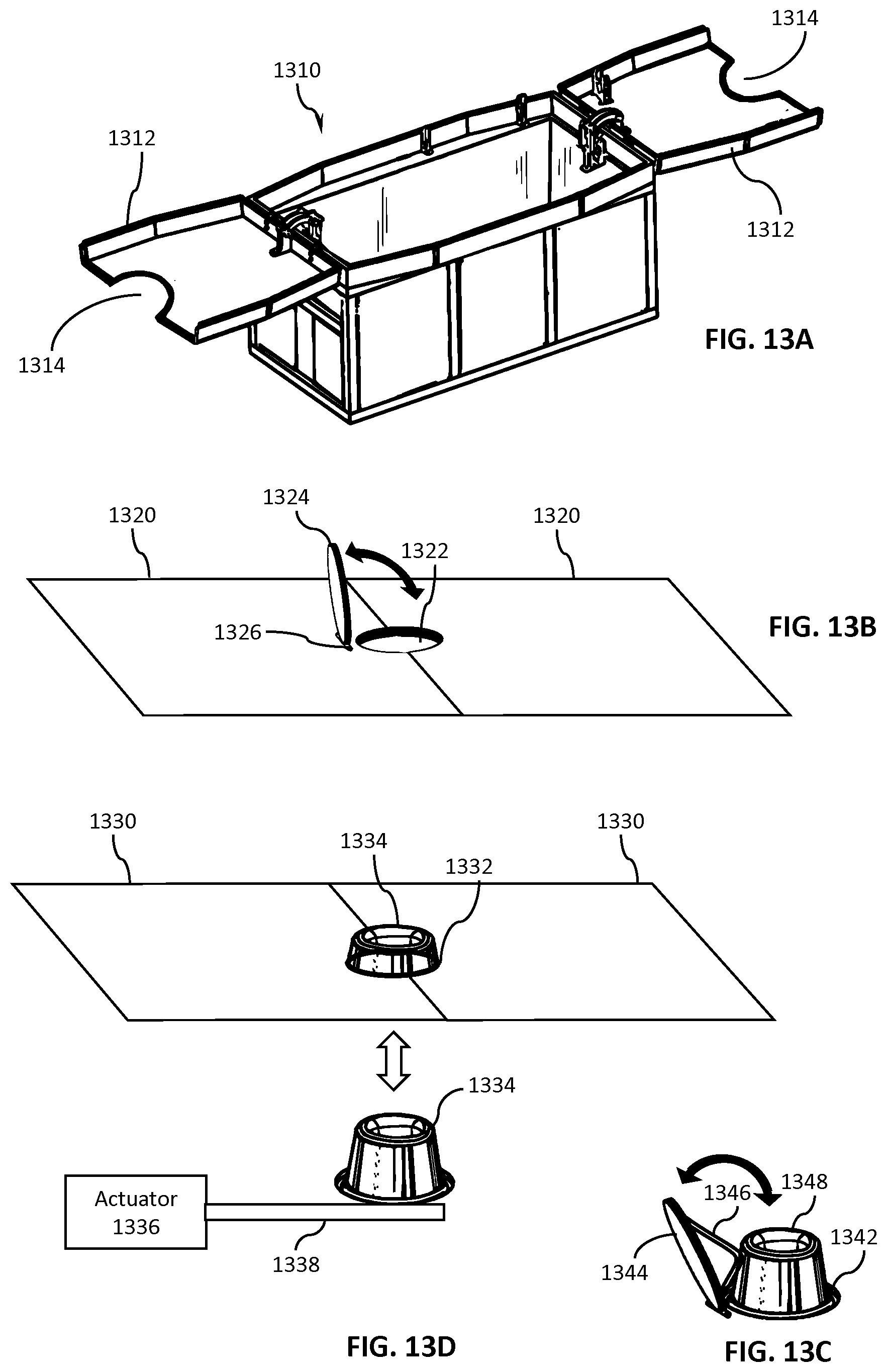 Patent US12378013 Figure 12 – Unmanned aerial vehicle landing platform with tether passthrough systems and methods
