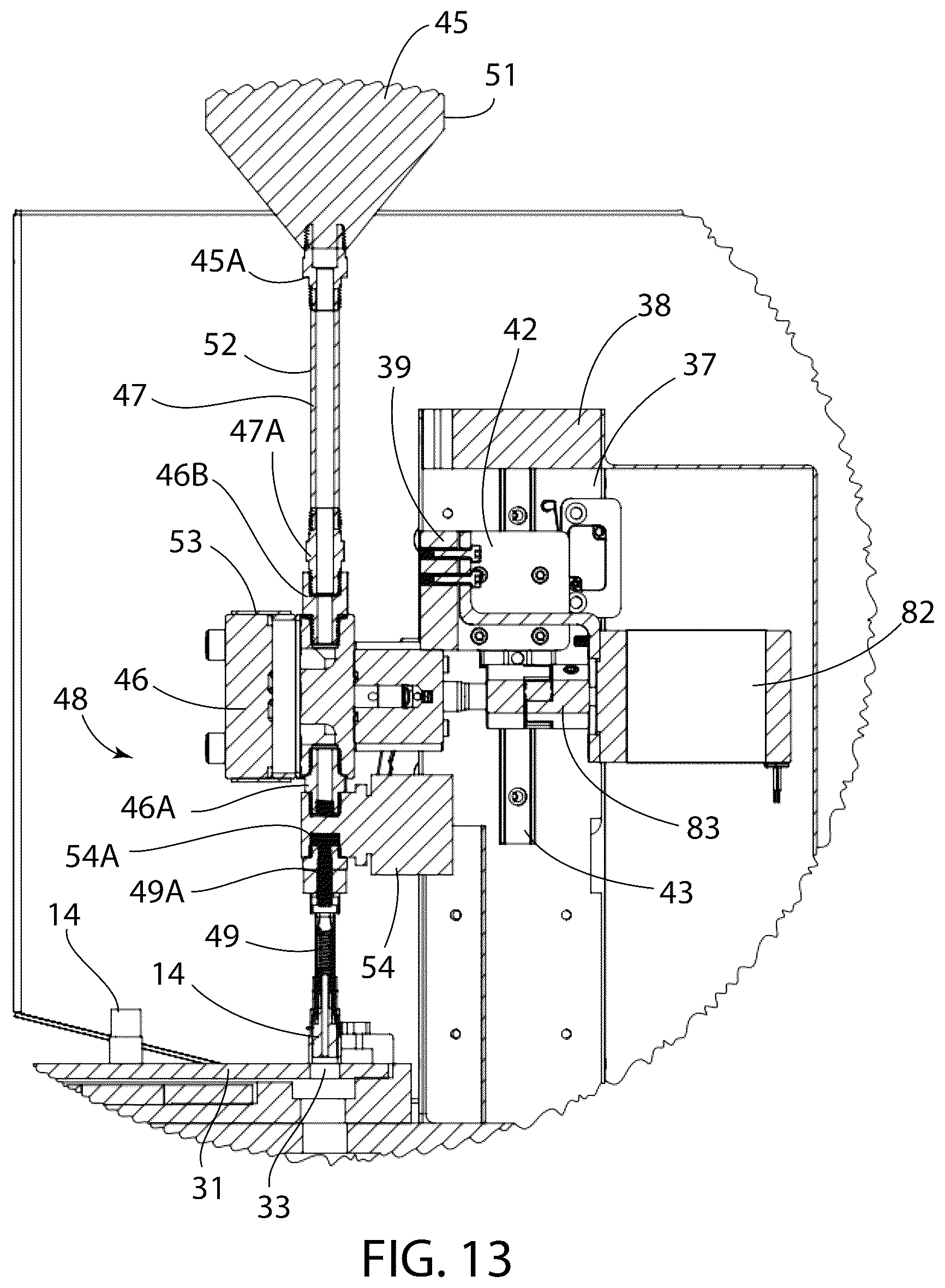 Patent US12378018 Figure 12 – Cartridge filler and capping machine for filling and capping cartridges with consumable fluids