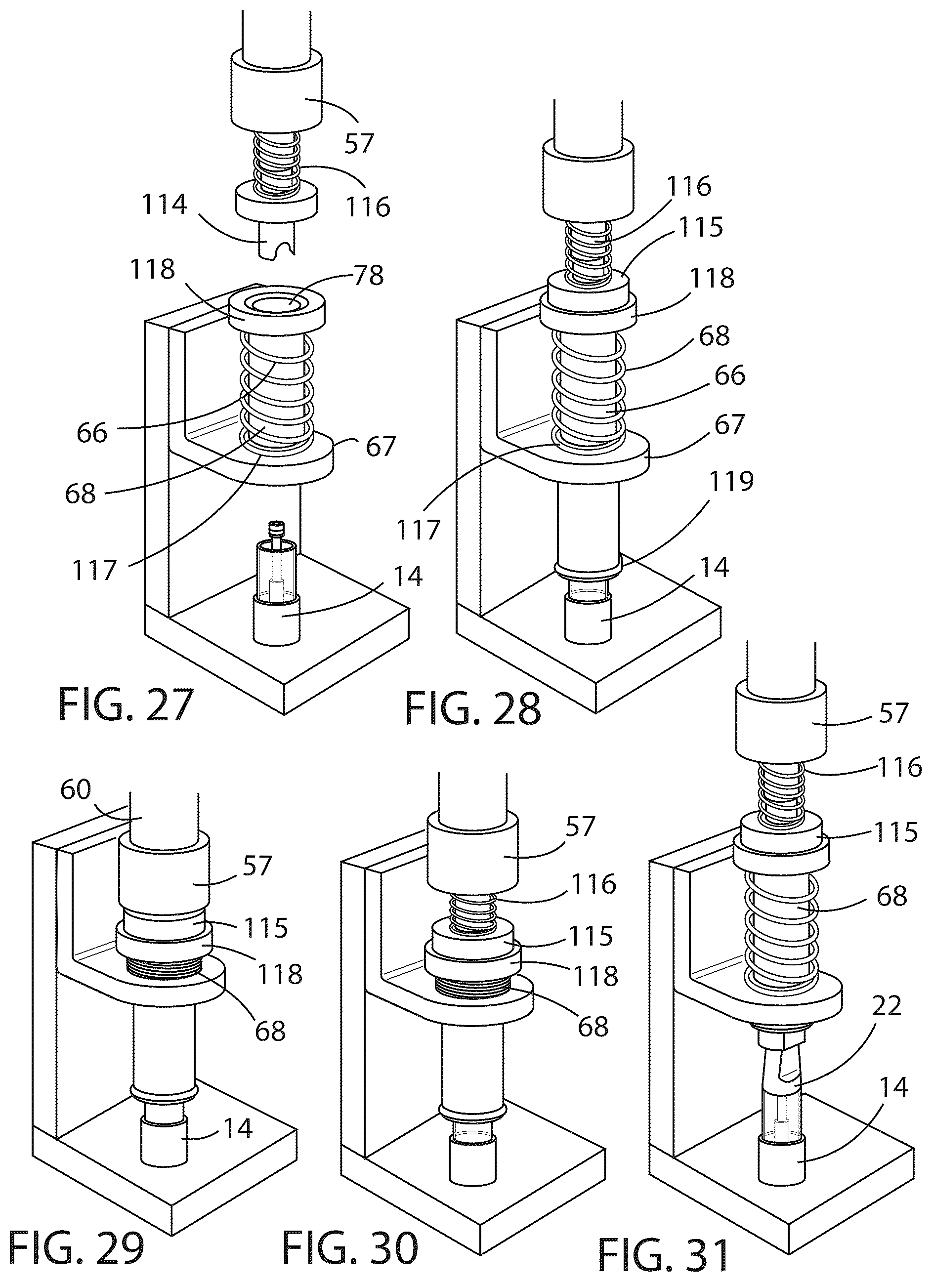 Patent US12378018 Figure 20 – Cartridge filler and capping machine for filling and capping cartridges with consumable fluids