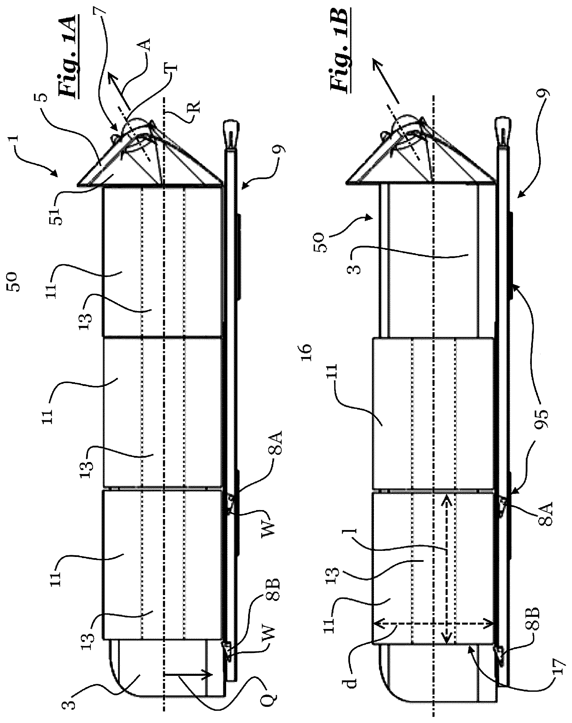 Patent US12378019 Figure 1 – Apparatus for the manual or machine production of a tube-like packaging material and packing station