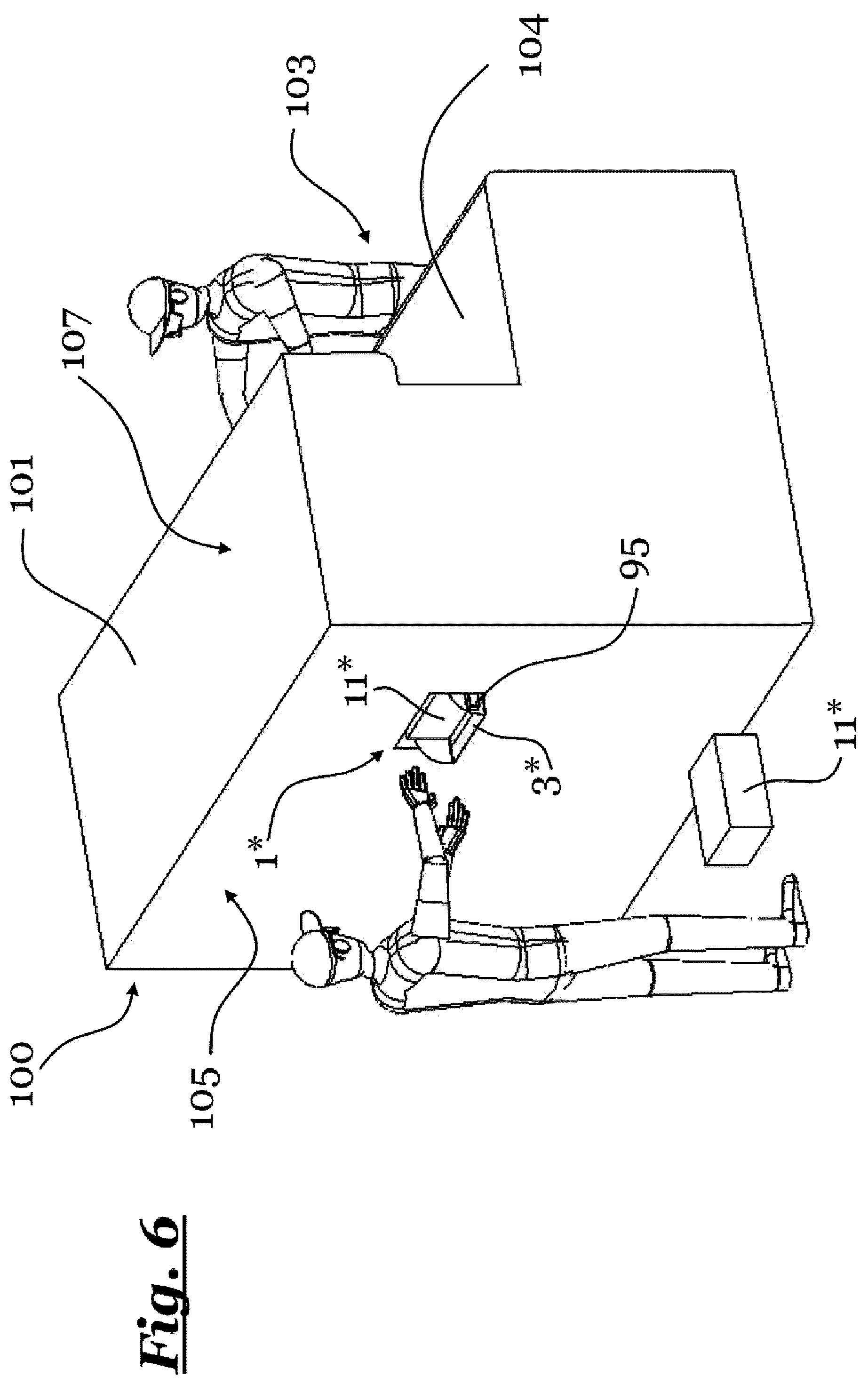 Patent US12378019 Figure 8 – Apparatus for the manual or machine production of a tube-like packaging material and packing station