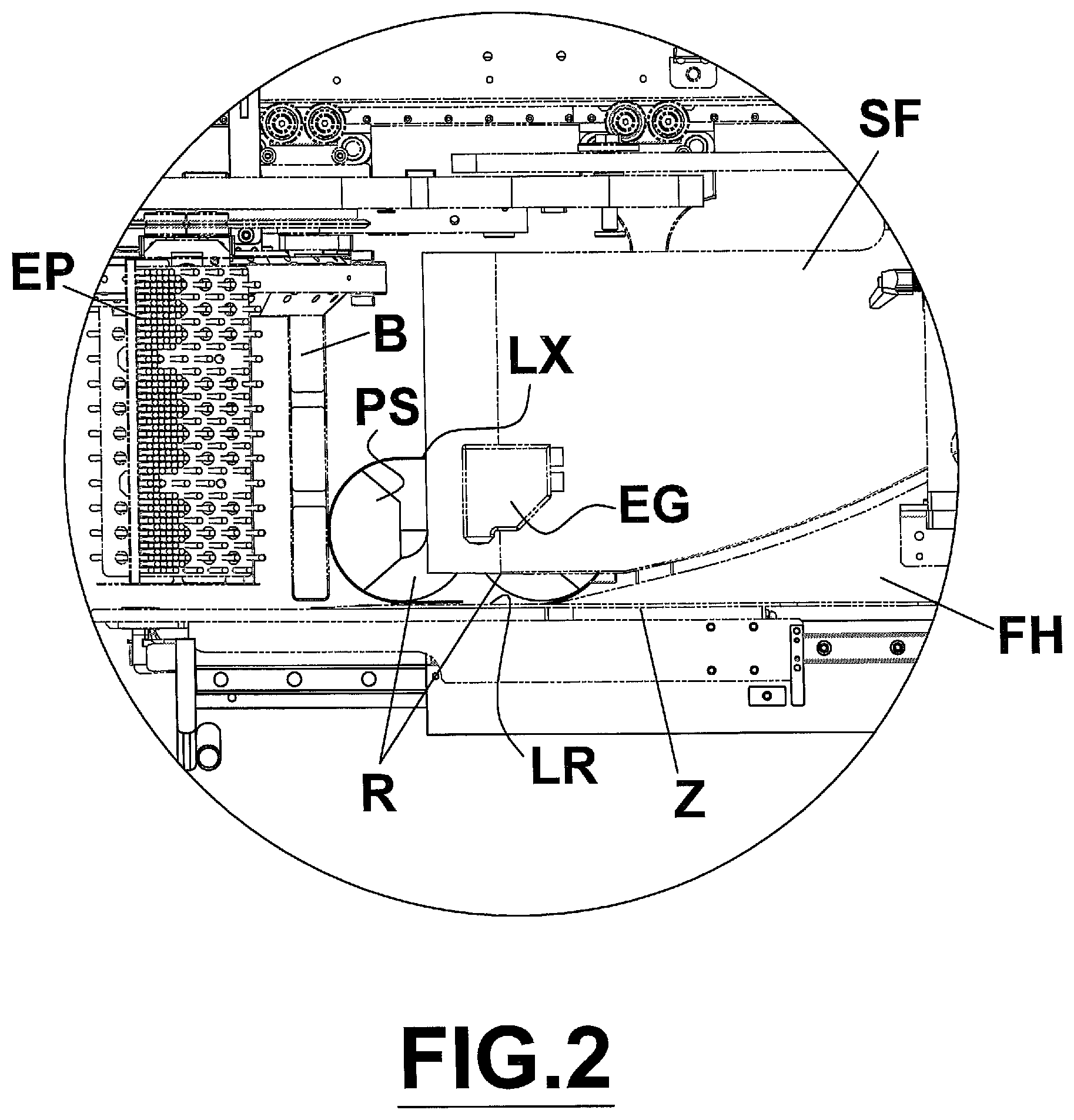 Patent US12378022 Figure 3 – Packaging machine