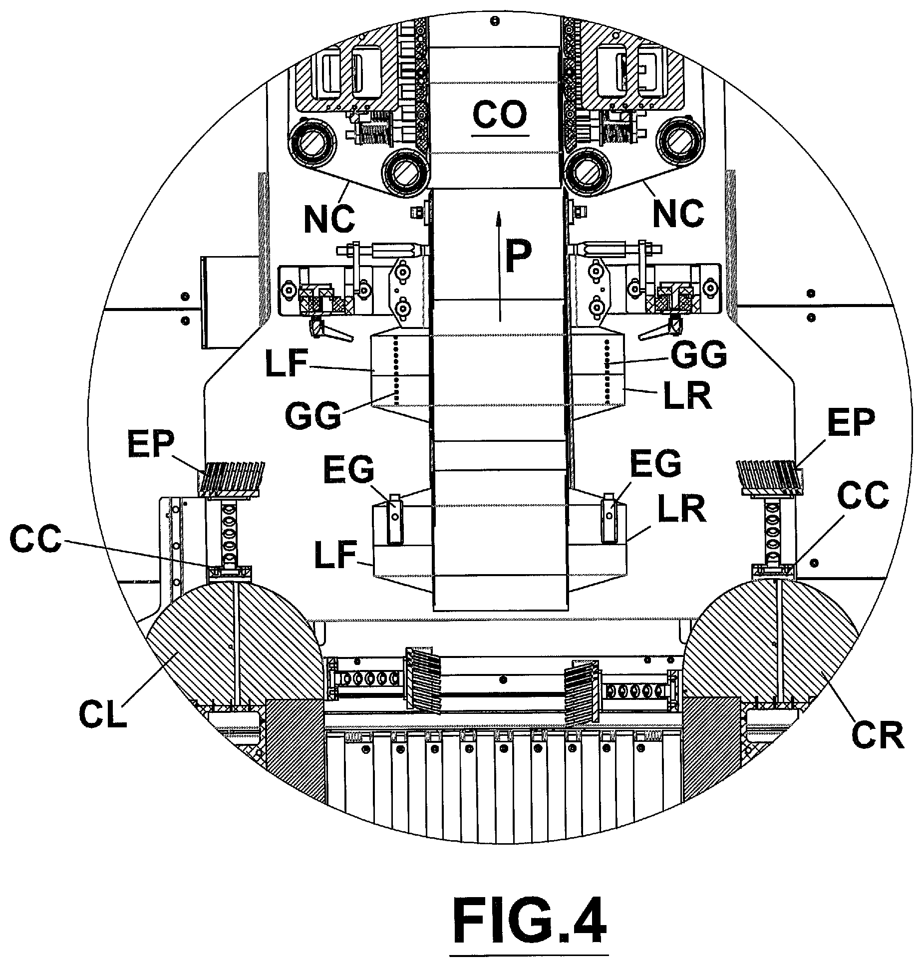 Patent US12378022 Figure 5 – Packaging machine