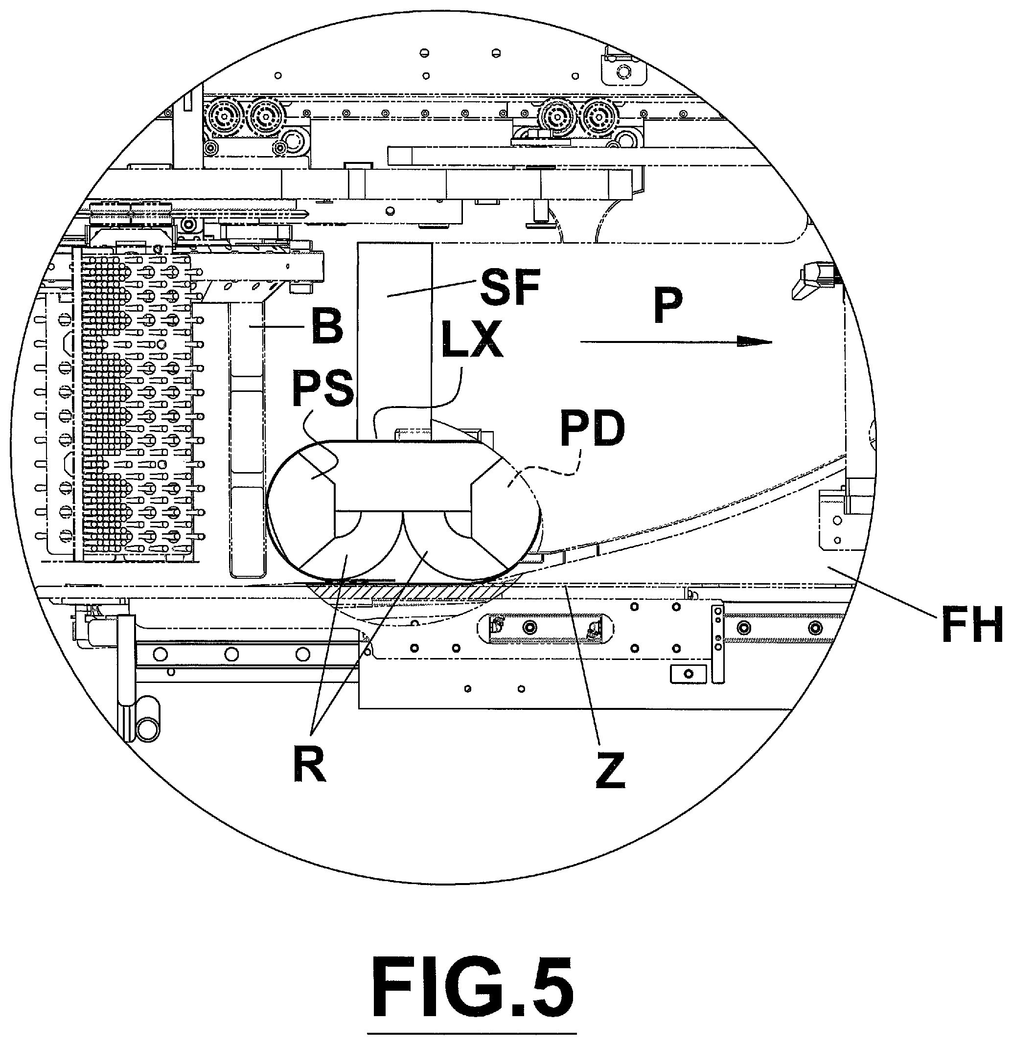 Patent US12378022 Figure 6 – Packaging machine