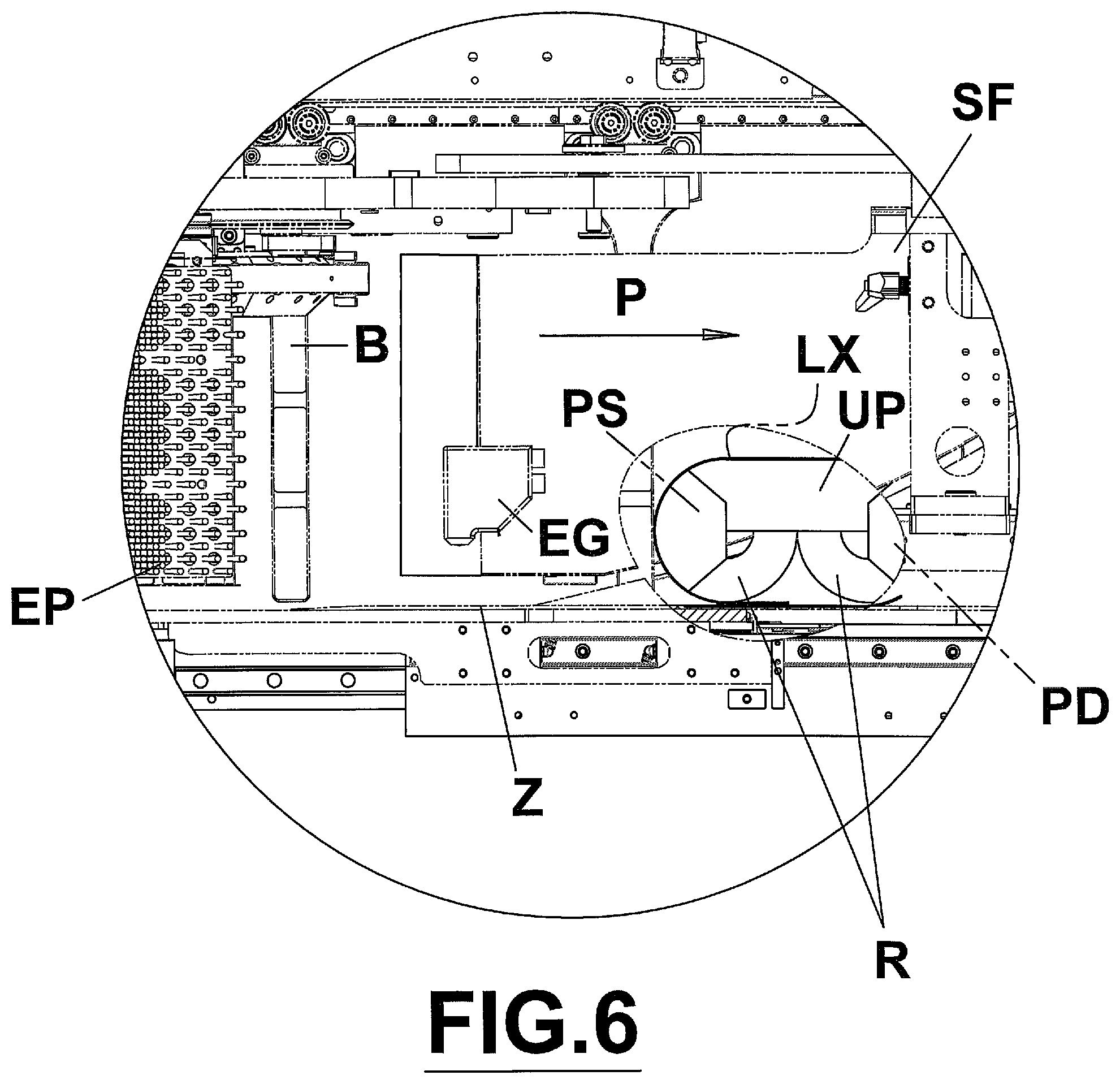 Patent US12378022 Figure 7 – Packaging machine