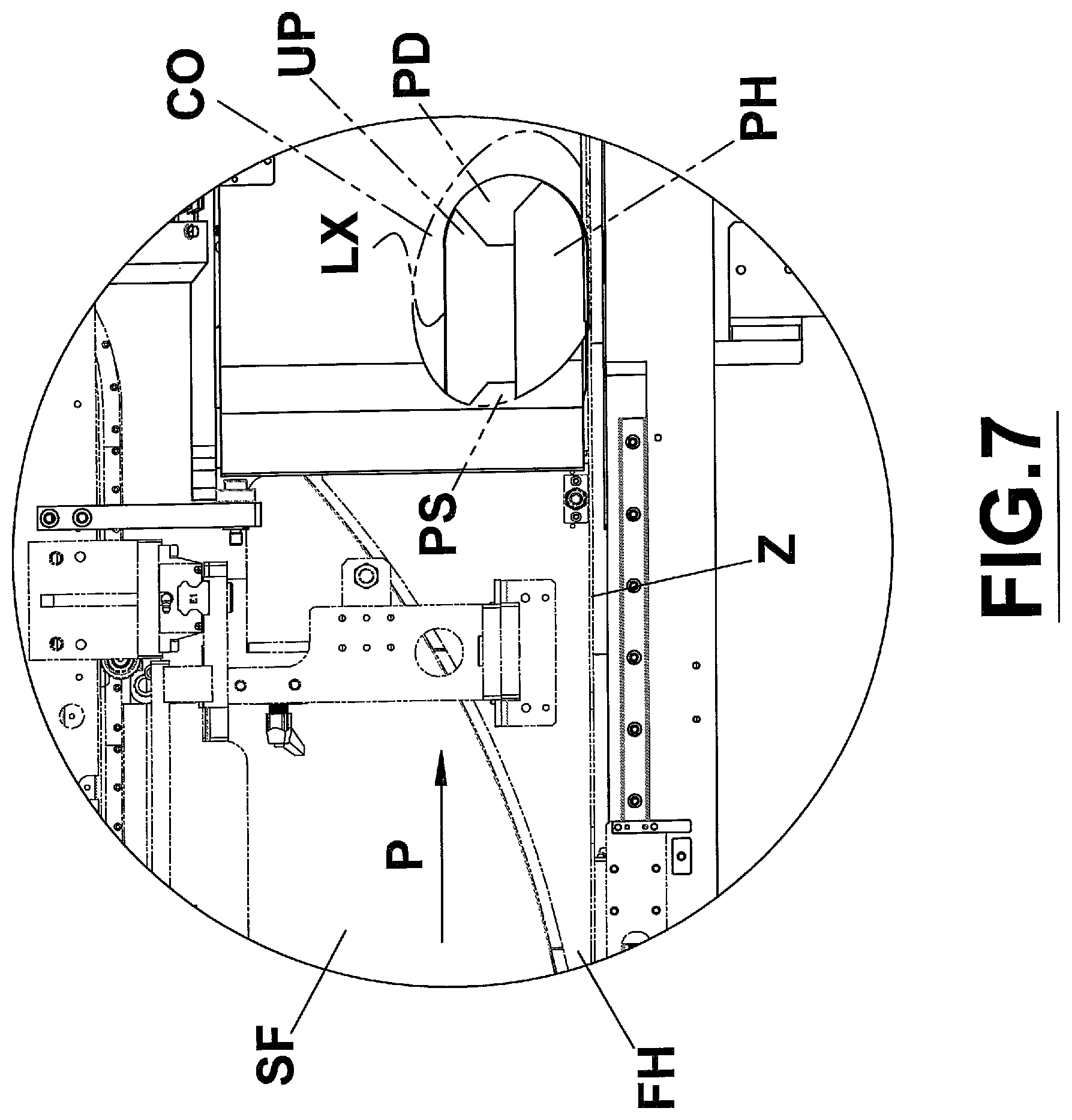 Patent US12378022 Figure 8 – Packaging machine